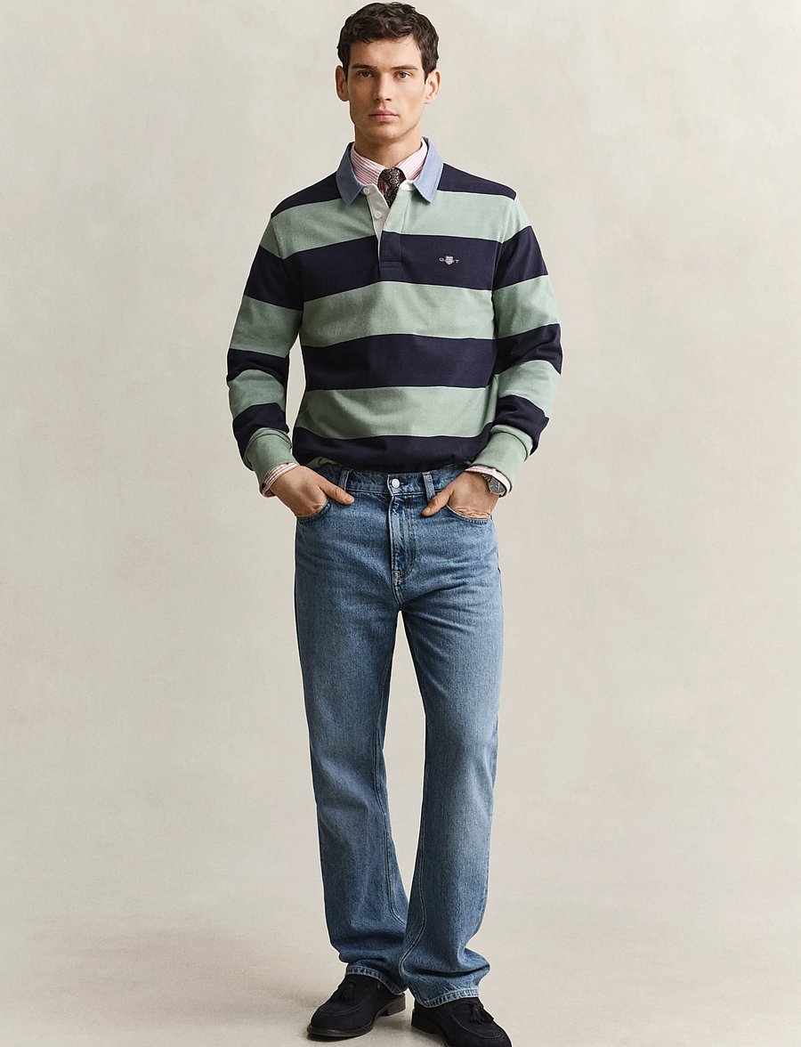 Gant - Classic Heavy Rugger - långärmade pikéer - surplus mint - 4