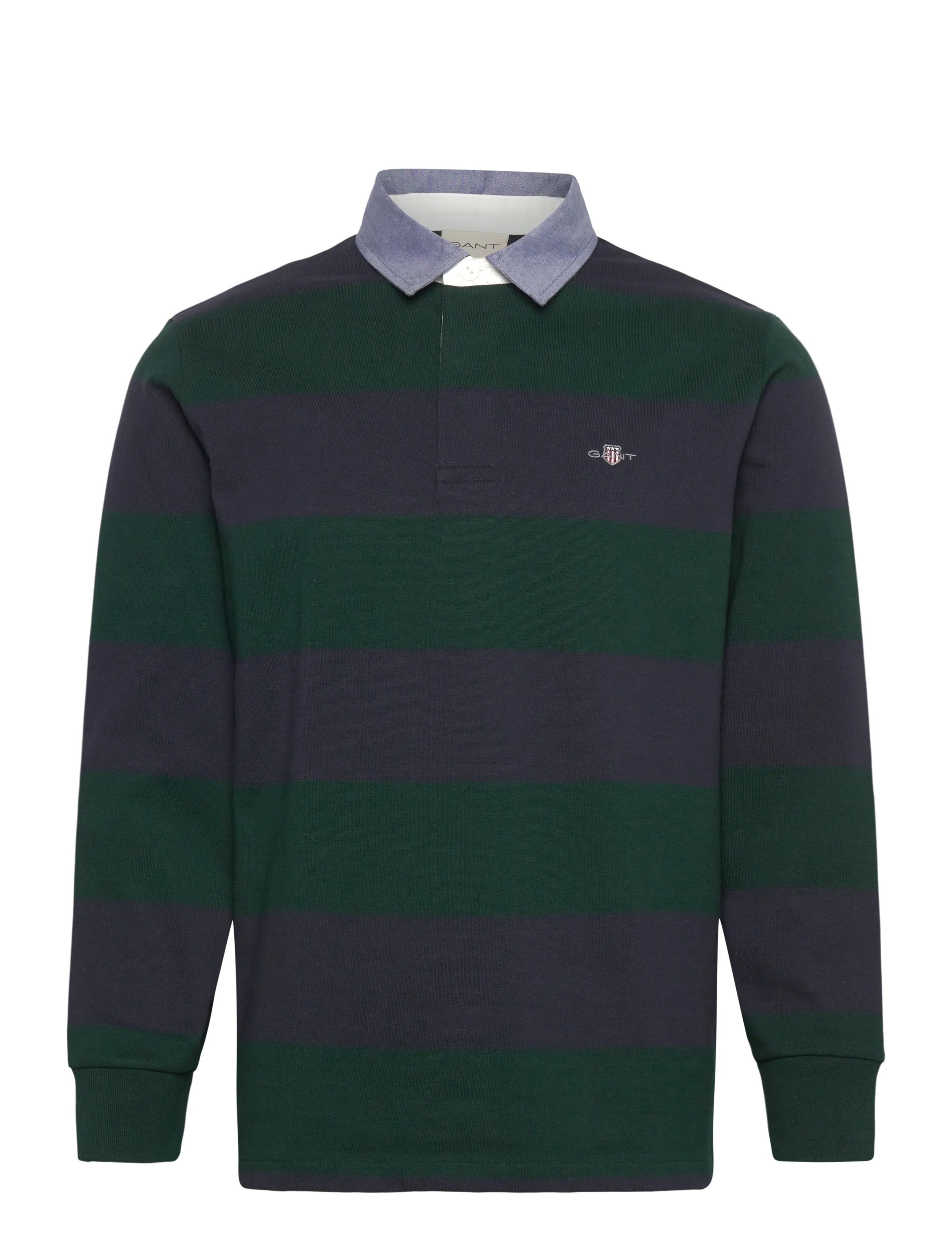 Gant Classic Heavy Rugger - Poloer - TARTAN GREEN / green