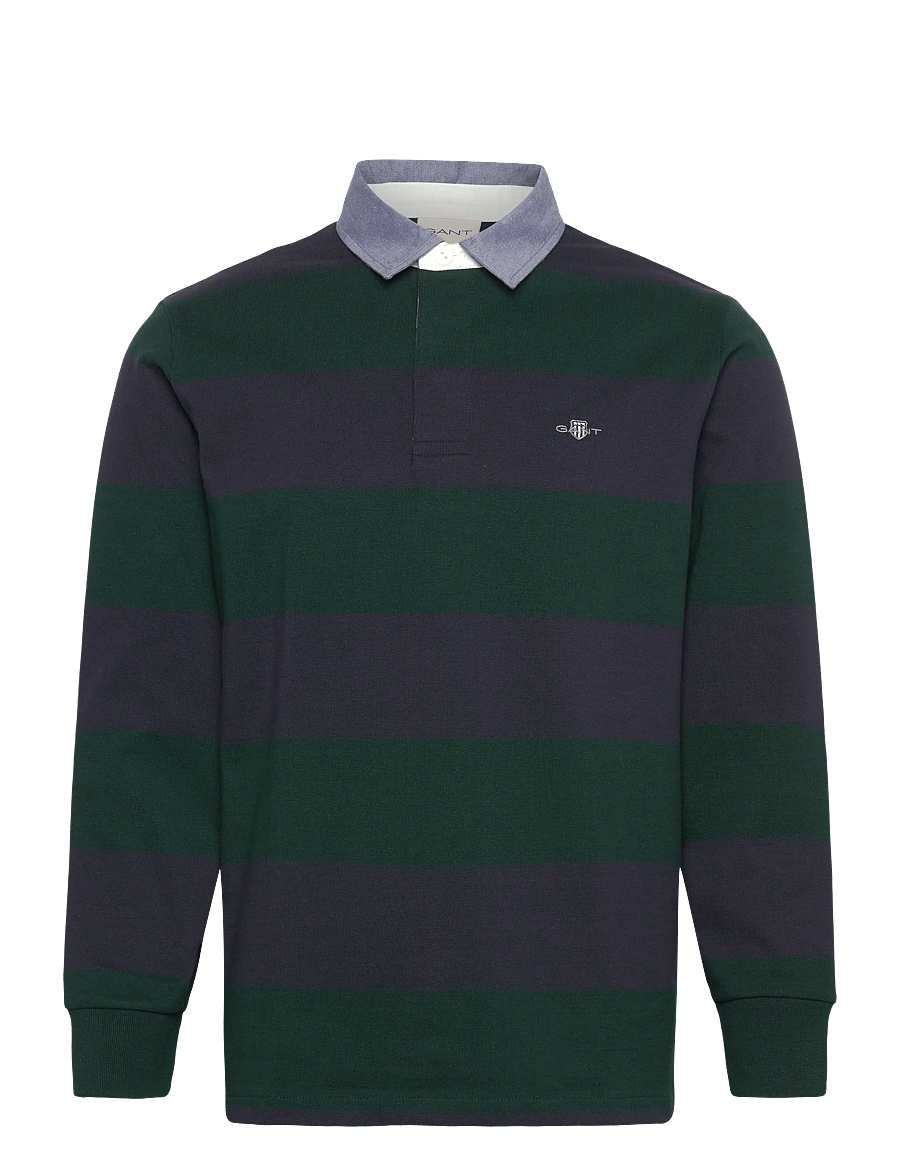 Gant - Classic Heavy Rugger - pikkade varrukatega polod - tartan green - 1