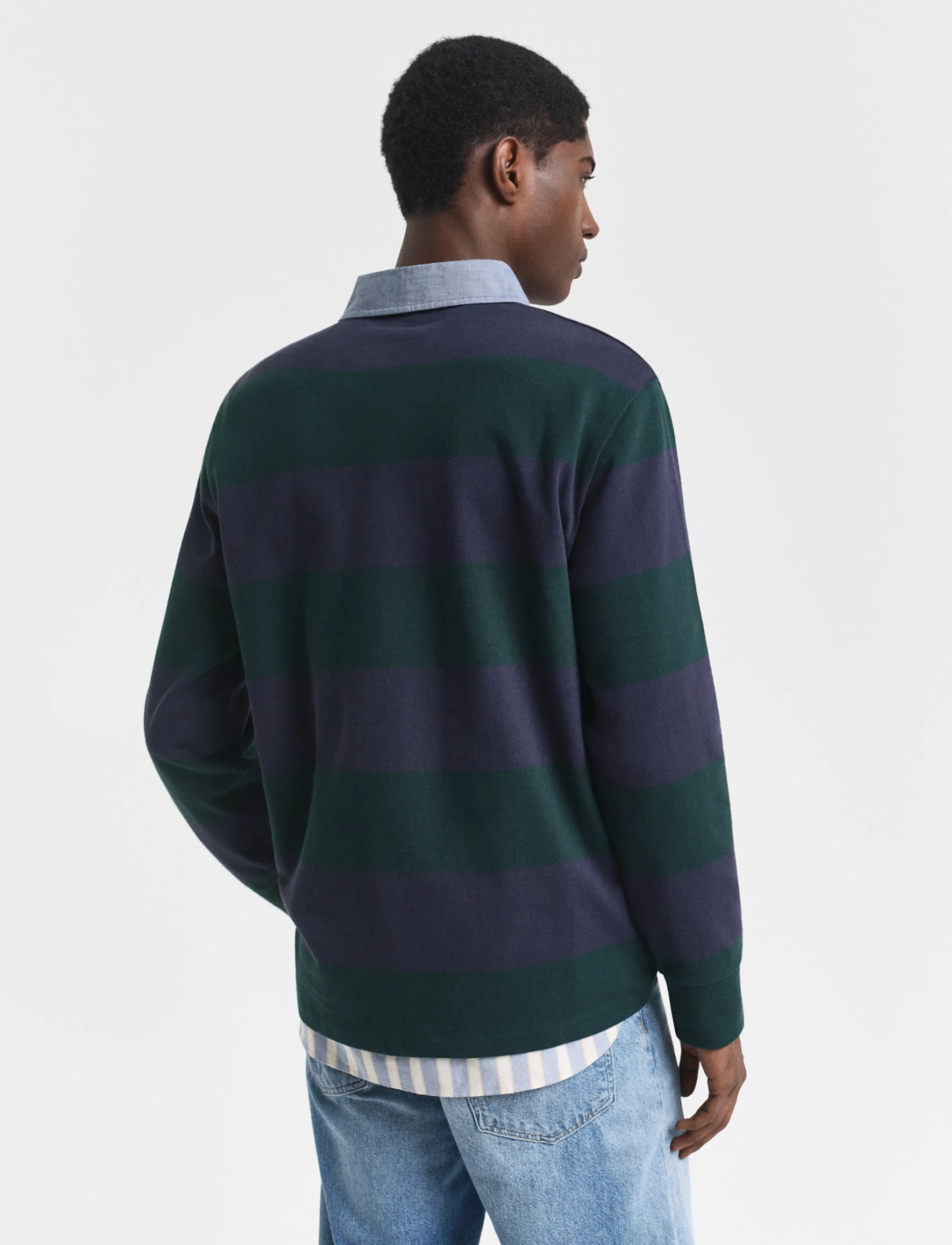 Gant - Classic Heavy Rugger - pikkade varrukatega polod - tartan green - 3