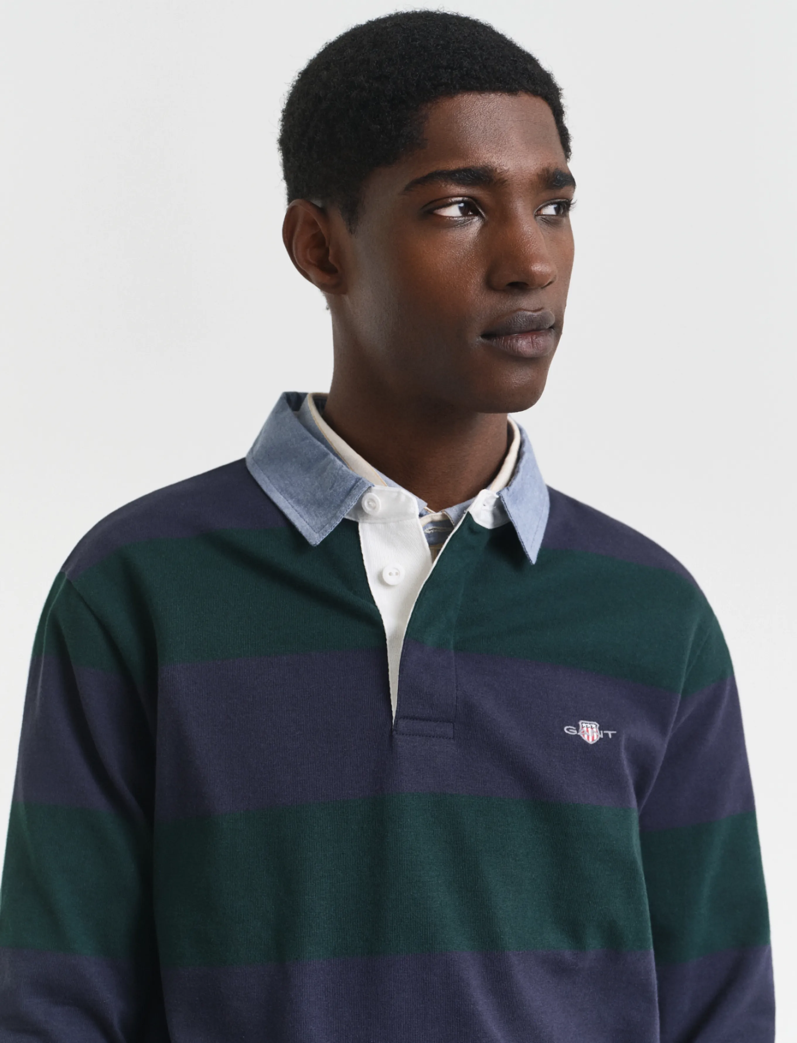 Gant - Classic Heavy Rugger - pikkade varrukatega polod - tartan green - 4