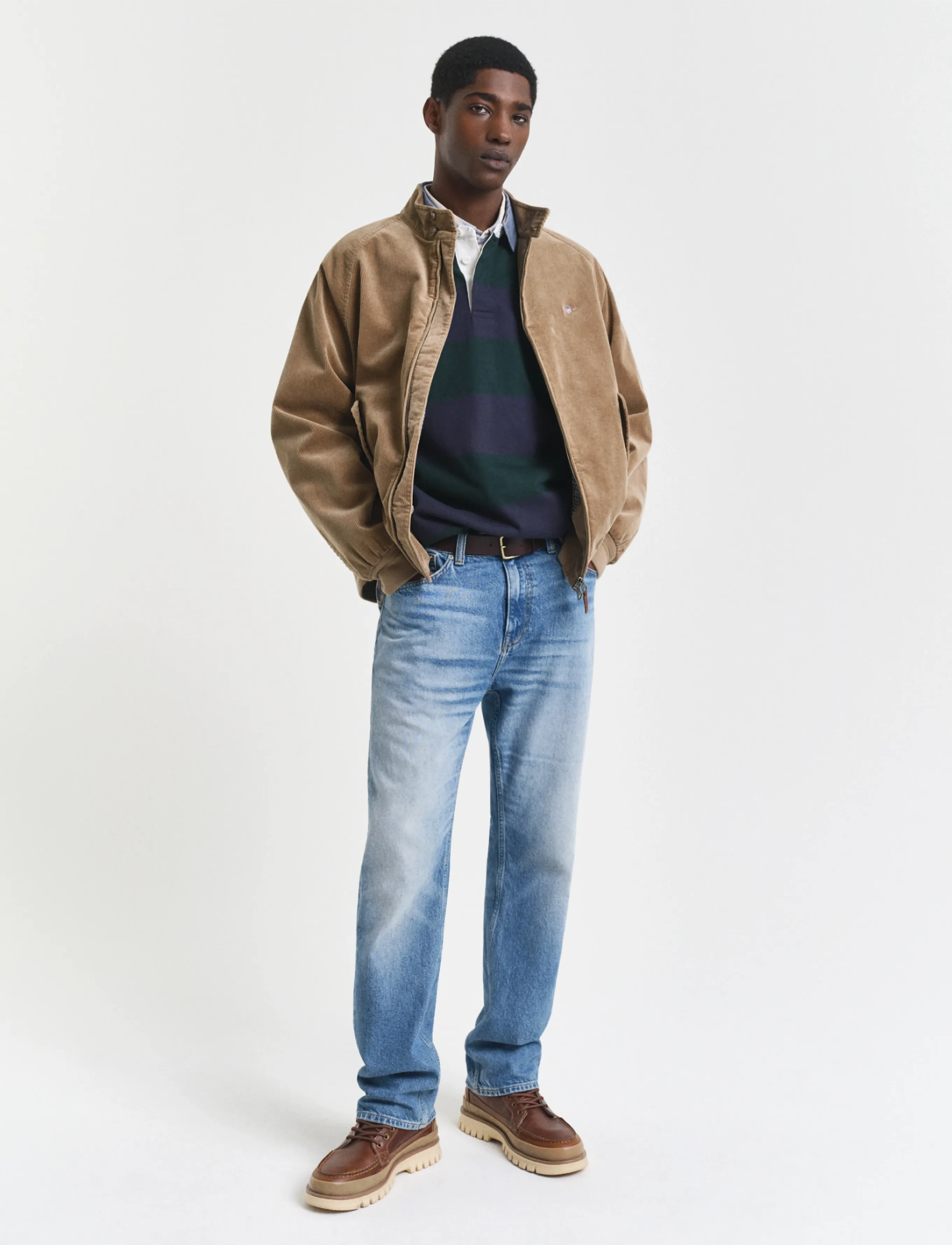 Gant - Classic Heavy Rugger - pikkade varrukatega polod - tartan green - 5