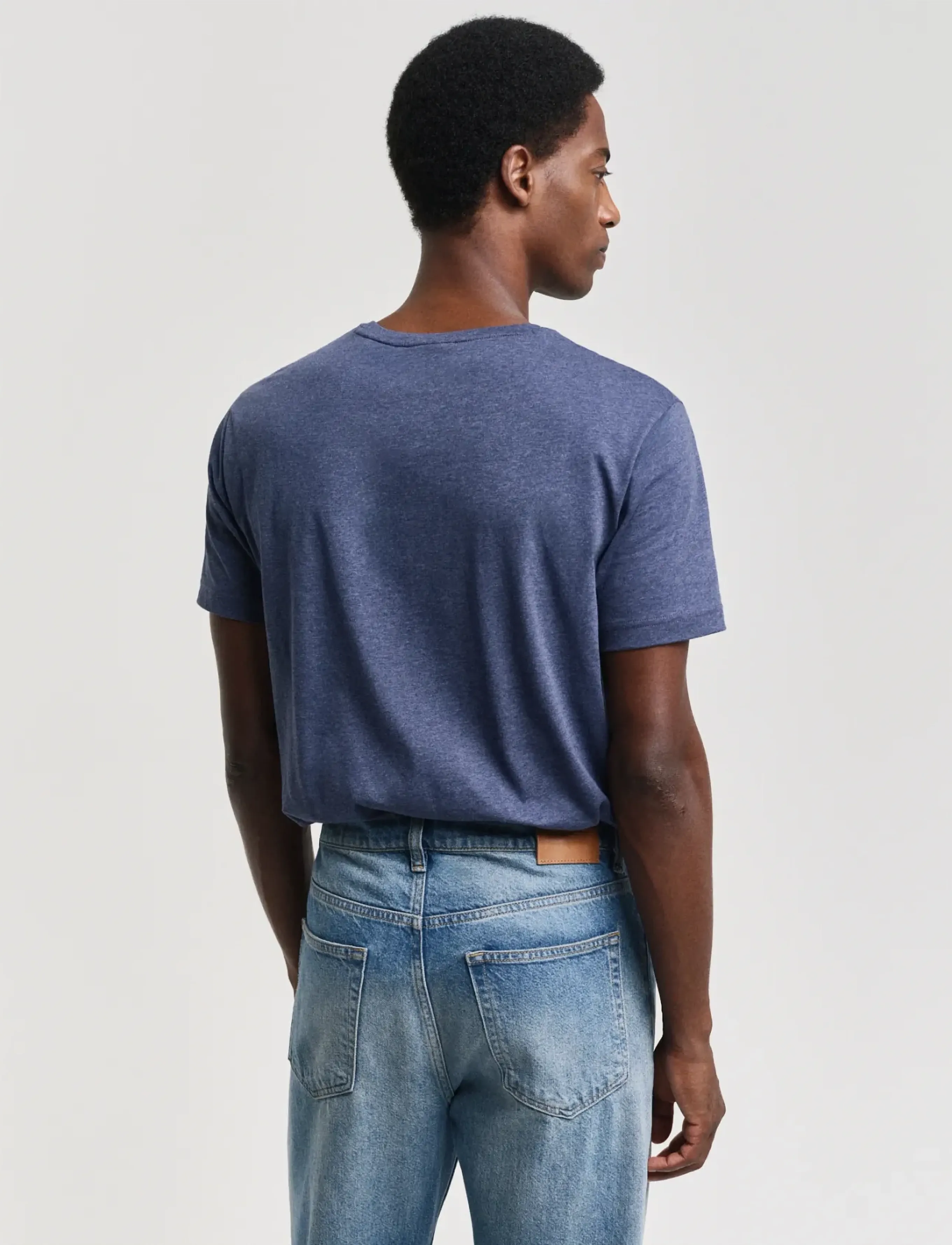 GANT - EMB ARCHIVE SHIELD TSHIRT - dark jeansblue melange - 3