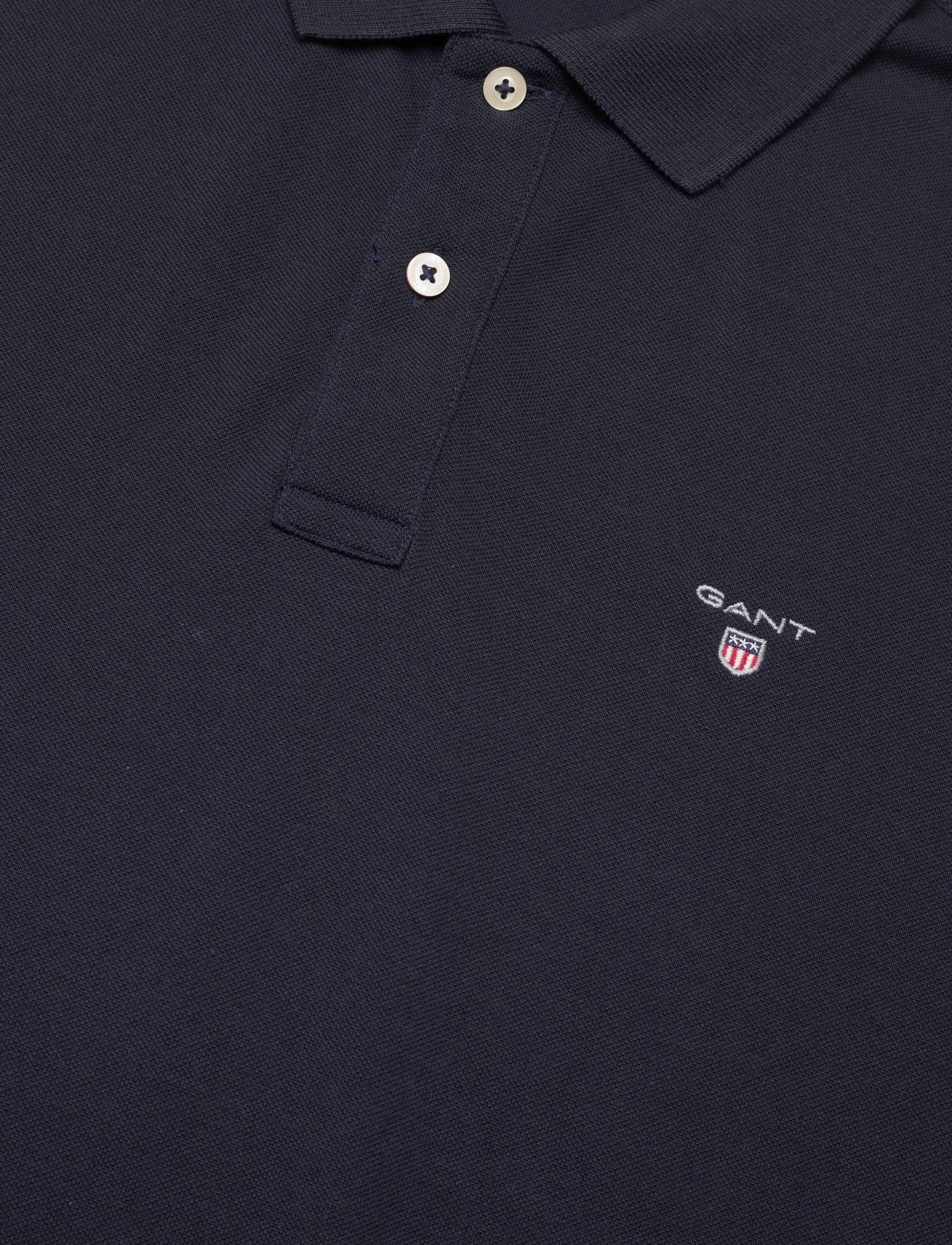 Gant - EMB ORIGINAL SHIELD POLO - lühikeste varrukatega polod - evening blue - 2