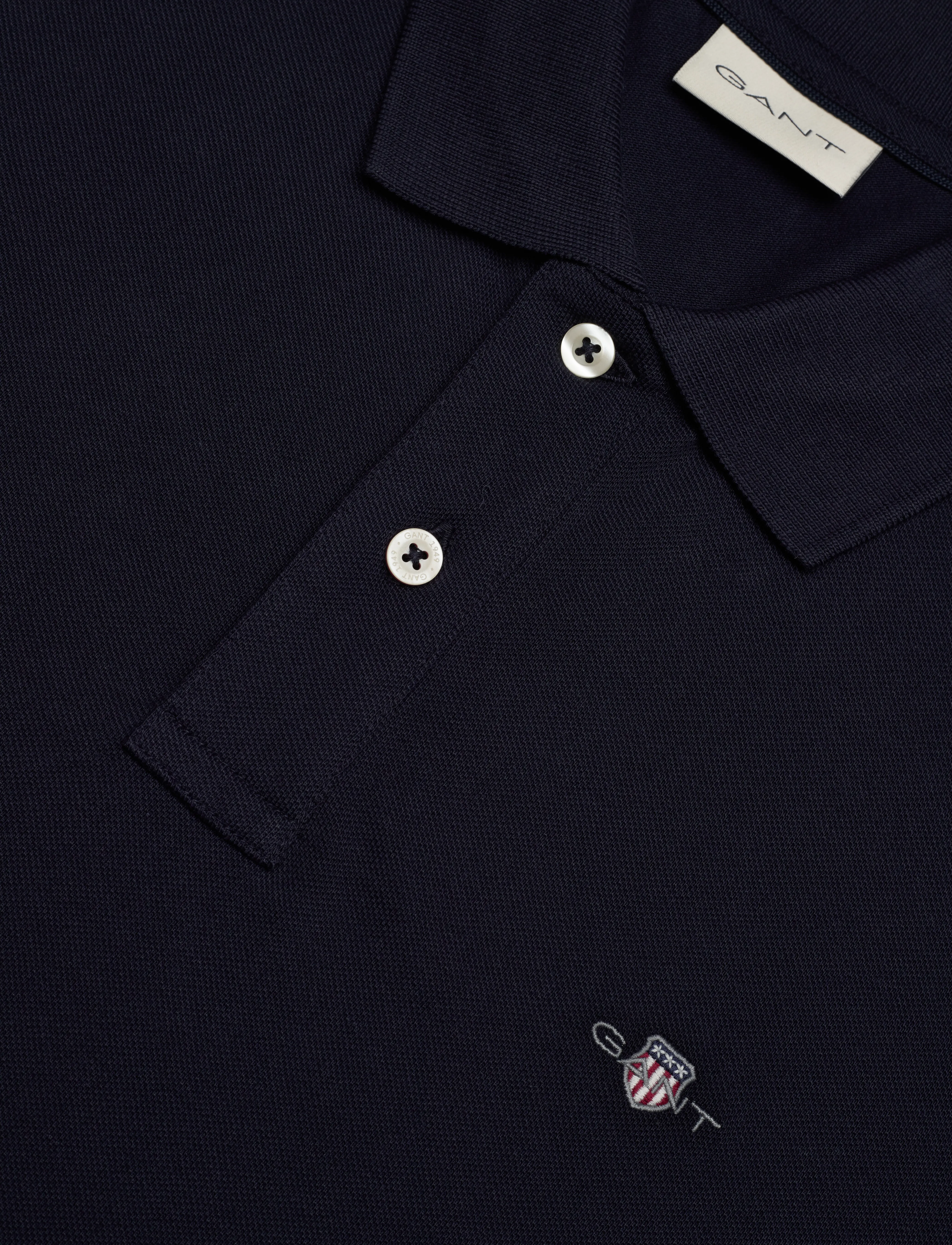 GANT - REG EMB ARCHIVE SHIELD POLO - evening blue - 2