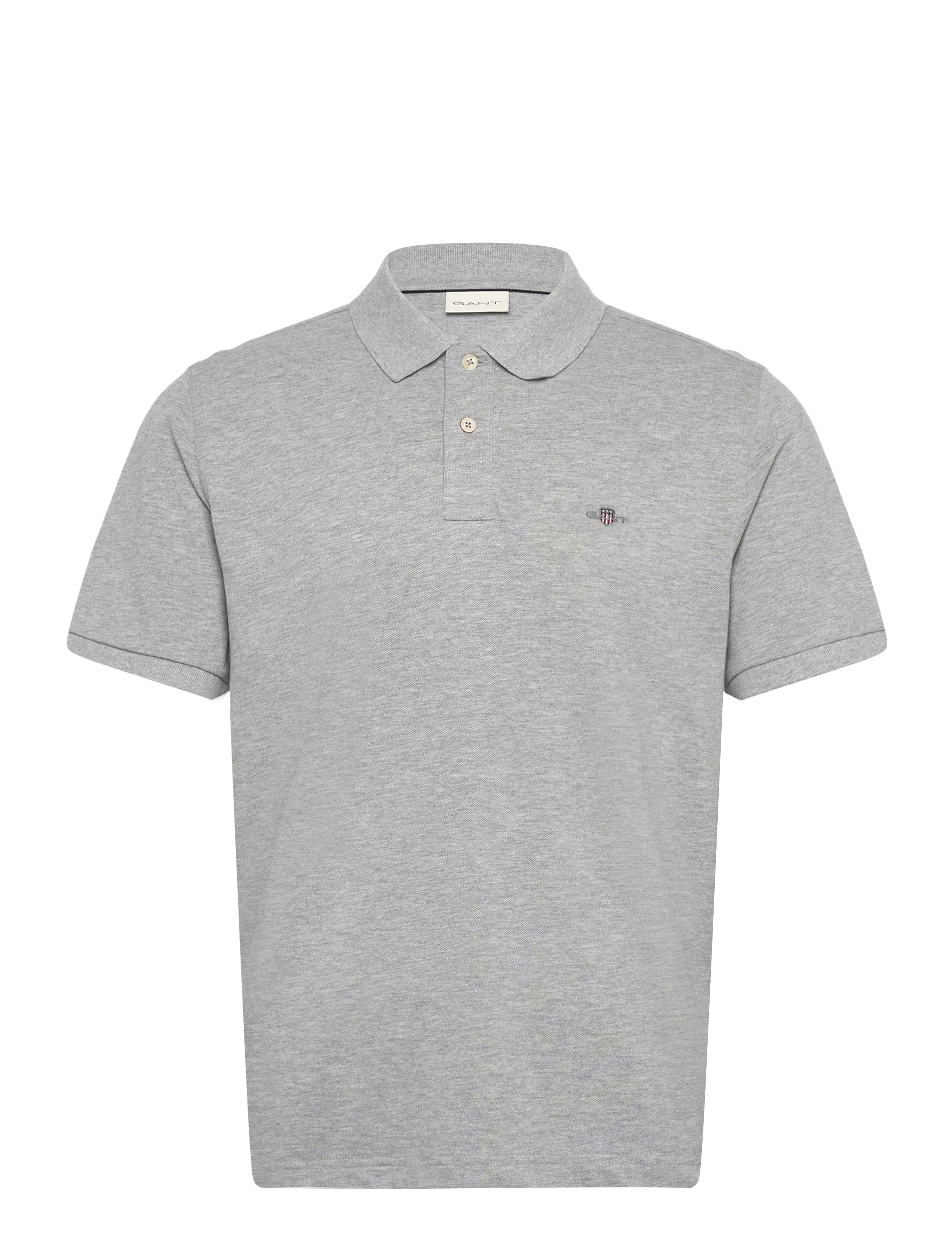GANT - REG EMB ARCHIVE SHIELD POLO - grey melange - 1