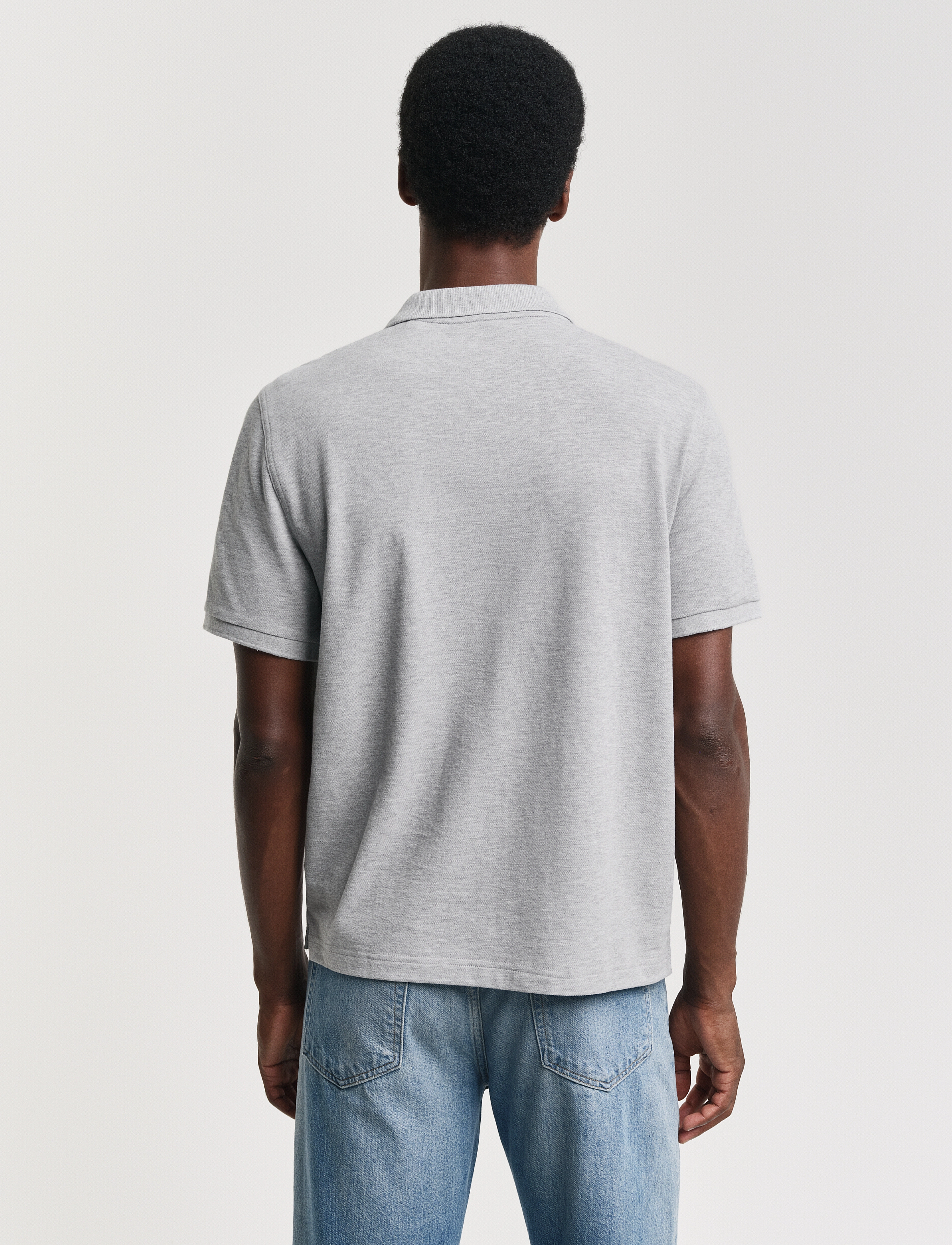 GANT - REG EMB ARCHIVE SHIELD POLO - grey melange - 3