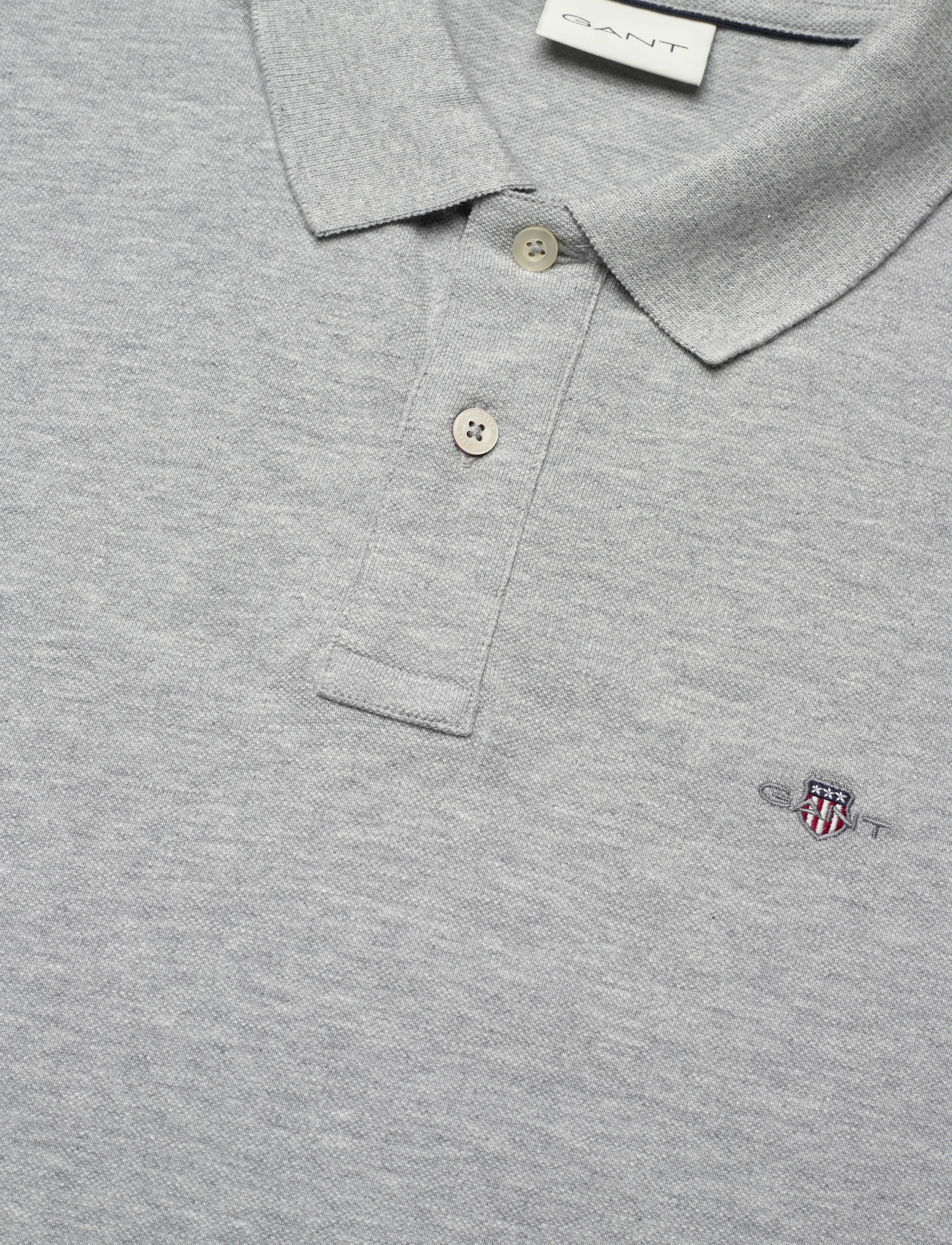 GANT - REG EMB ARCHIVE SHIELD POLO - grey melange - 4