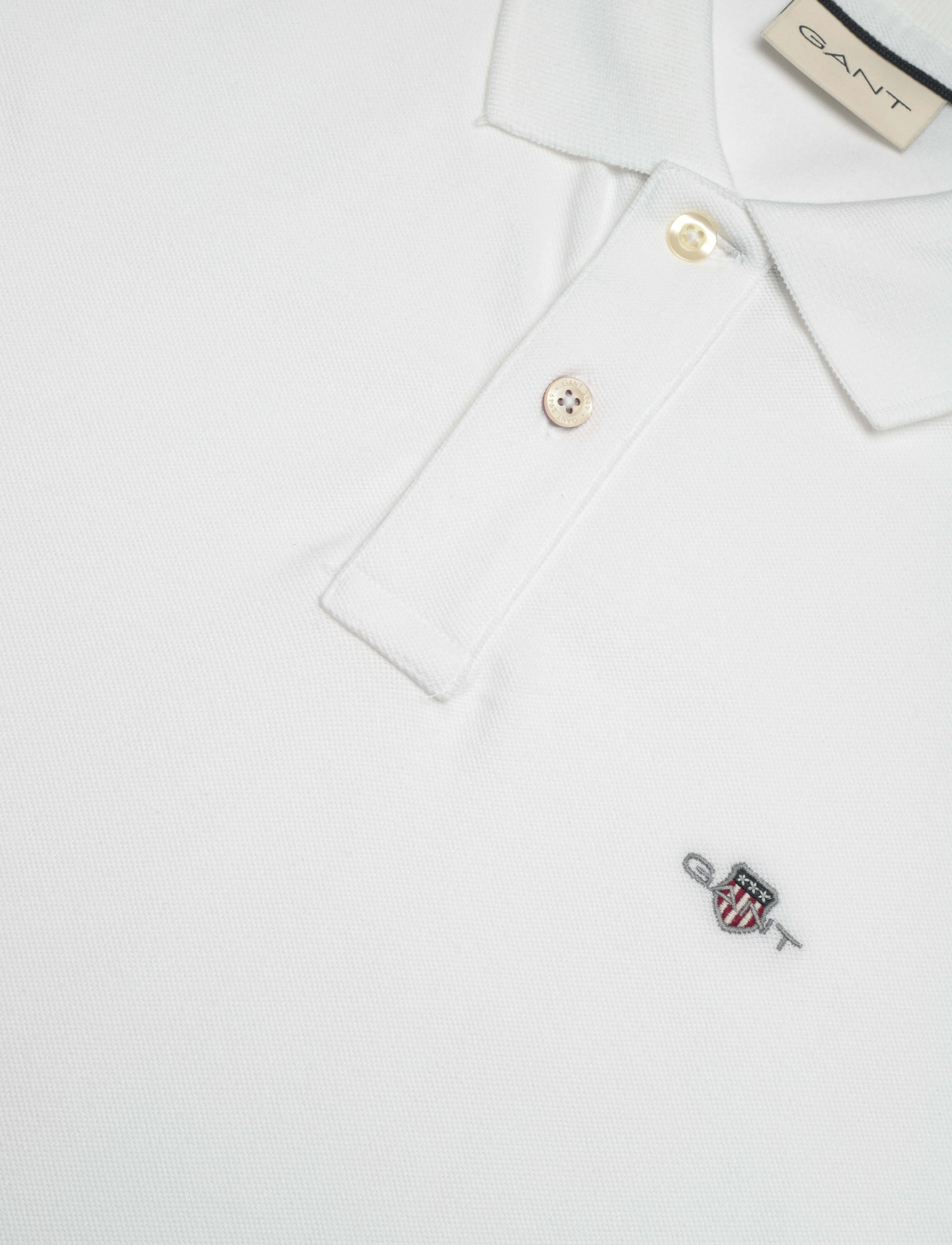 GANT - REG EMB ARCHIVE SHIELD POLO - white - 2