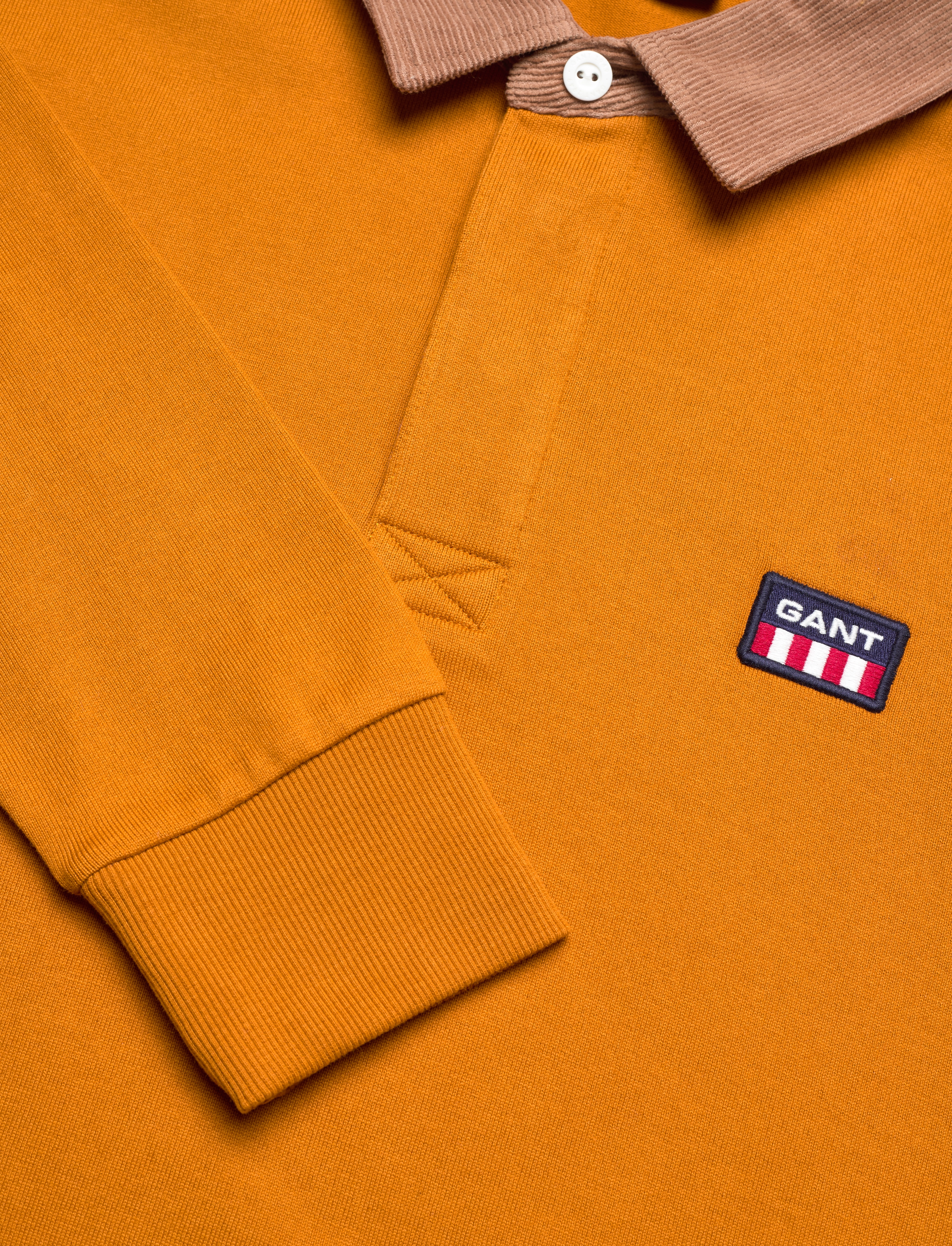 GANT - D2. CORD COLLAR HEAVY RUGGER - dk mustard orange - 2
