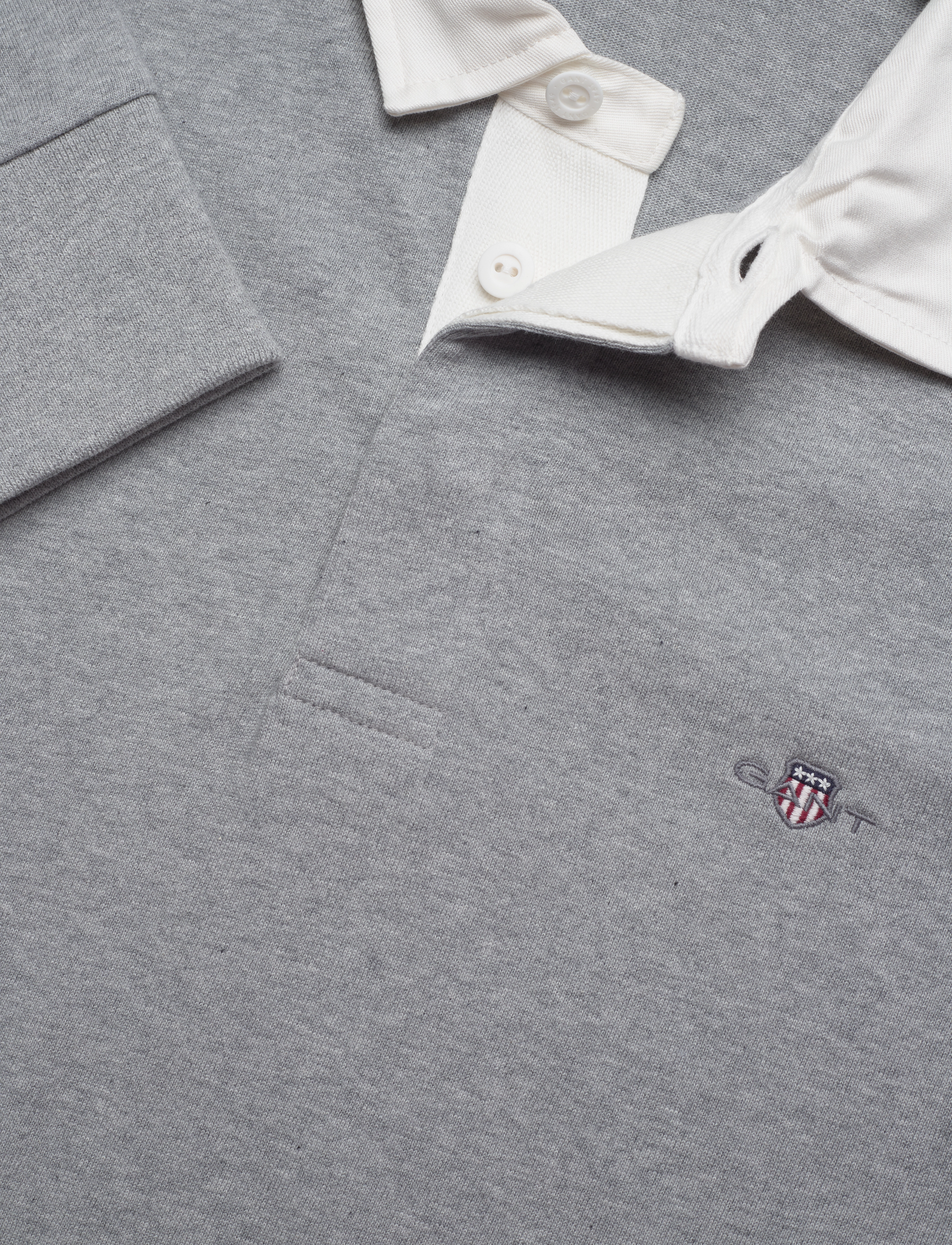GANT - REG SHIELD HEAVY RUGGER - grey melange - 2
