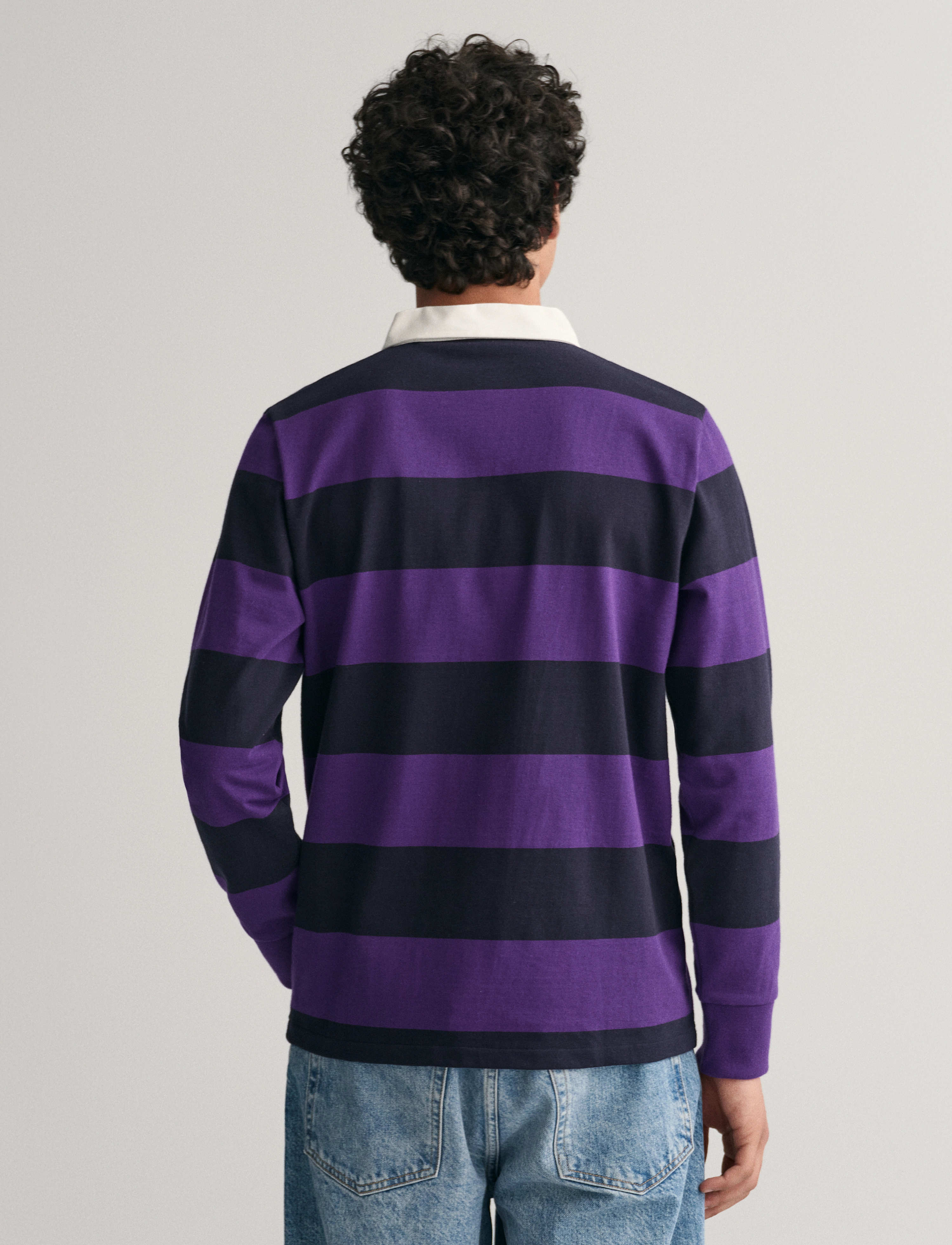 GANT - REG SHIELD BARSTRIPE HEAVY RUGGER - pansy purple - 3