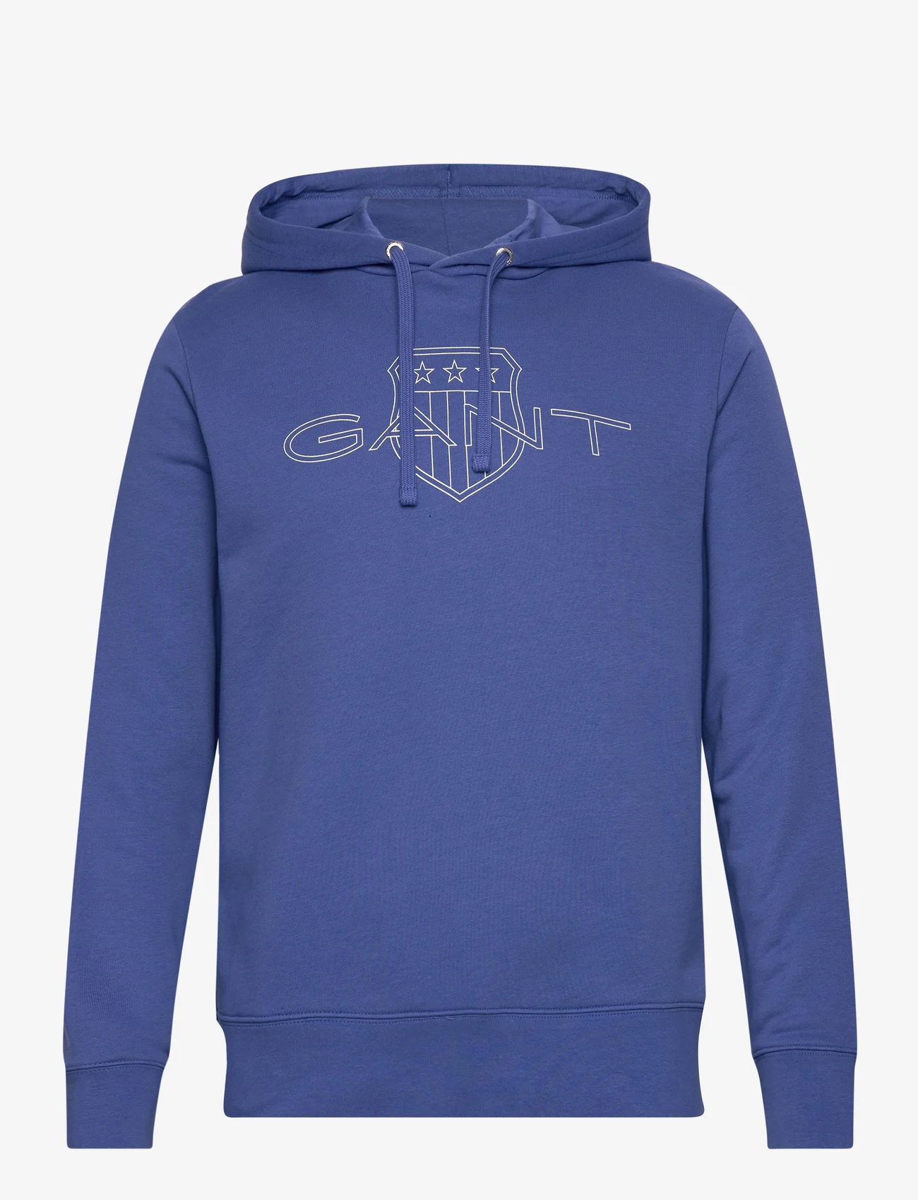 GANT - LOGO HOODIE - hoodies - rich blue - 0