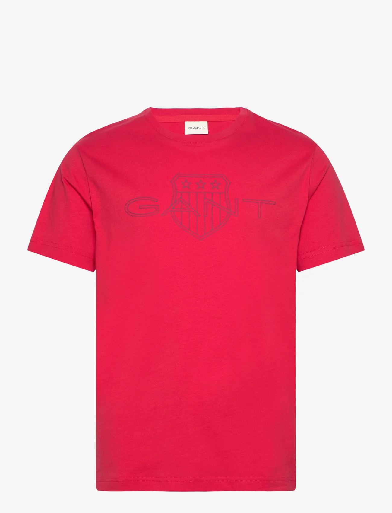GANT - LOGO SS T-SHIRT - kortermede t-skjorter - bright red - 0