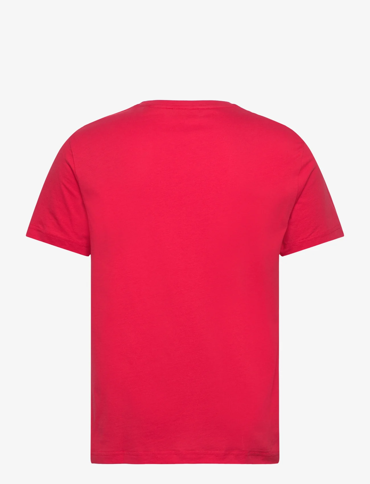 GANT - LOGO SS T-SHIRT - kortärmade t-shirts - bright red - 1