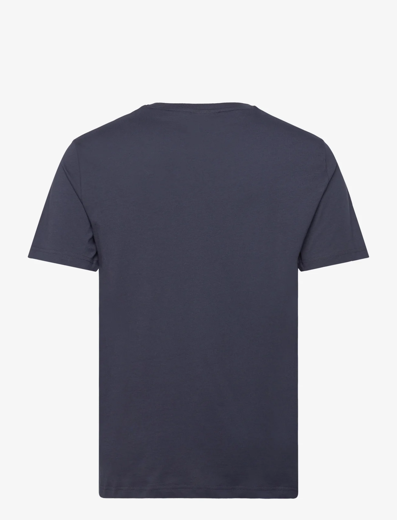 GANT - LOGO SS T-SHIRT - short-sleeved t-shirts - evening blue - 1