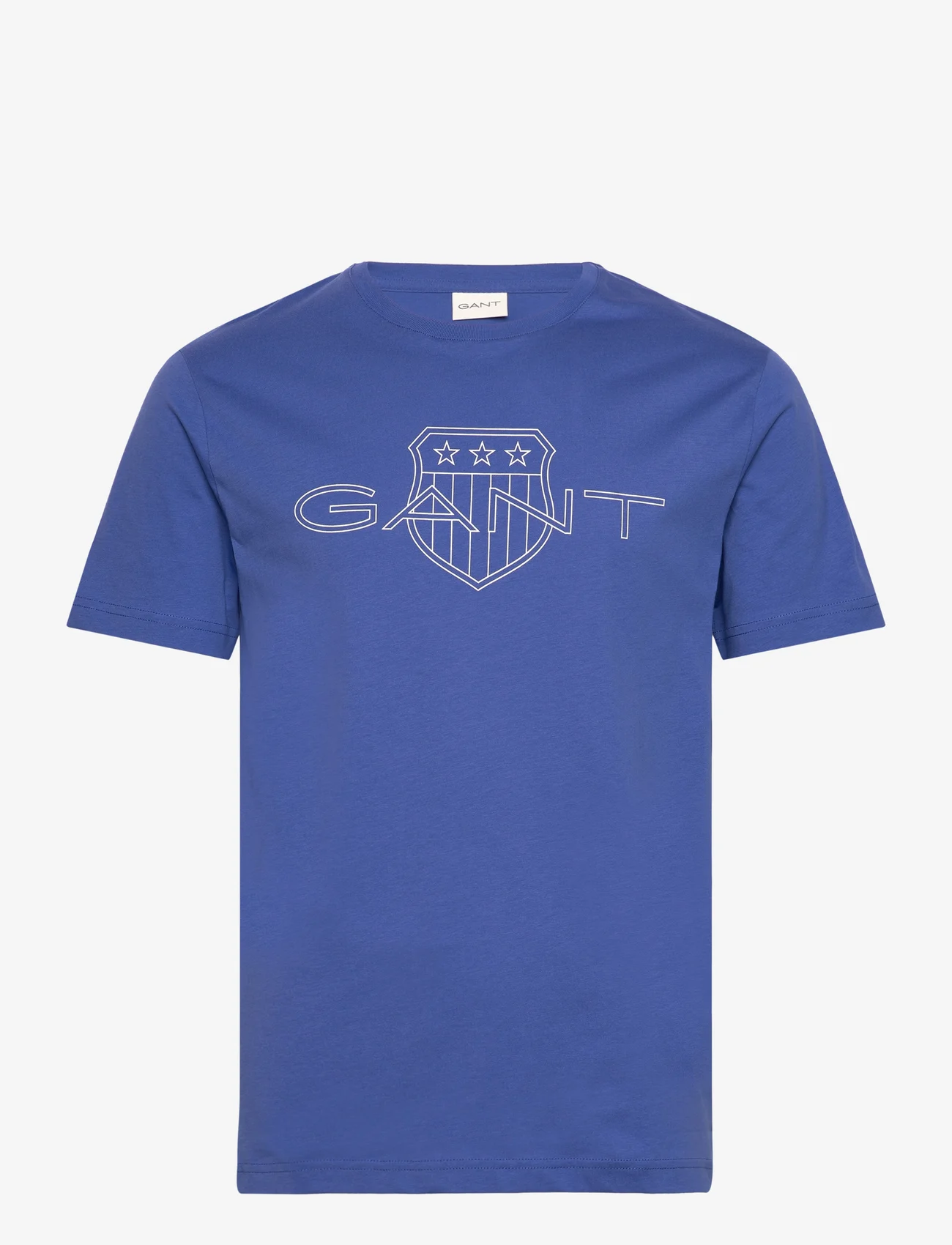 GANT - LOGO SS T-SHIRT - kortermede t-skjorter - rich blue - 0