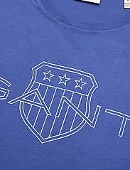 GANT - LOGO SS T-SHIRT - kortärmade t-shirts - rich blue - 2