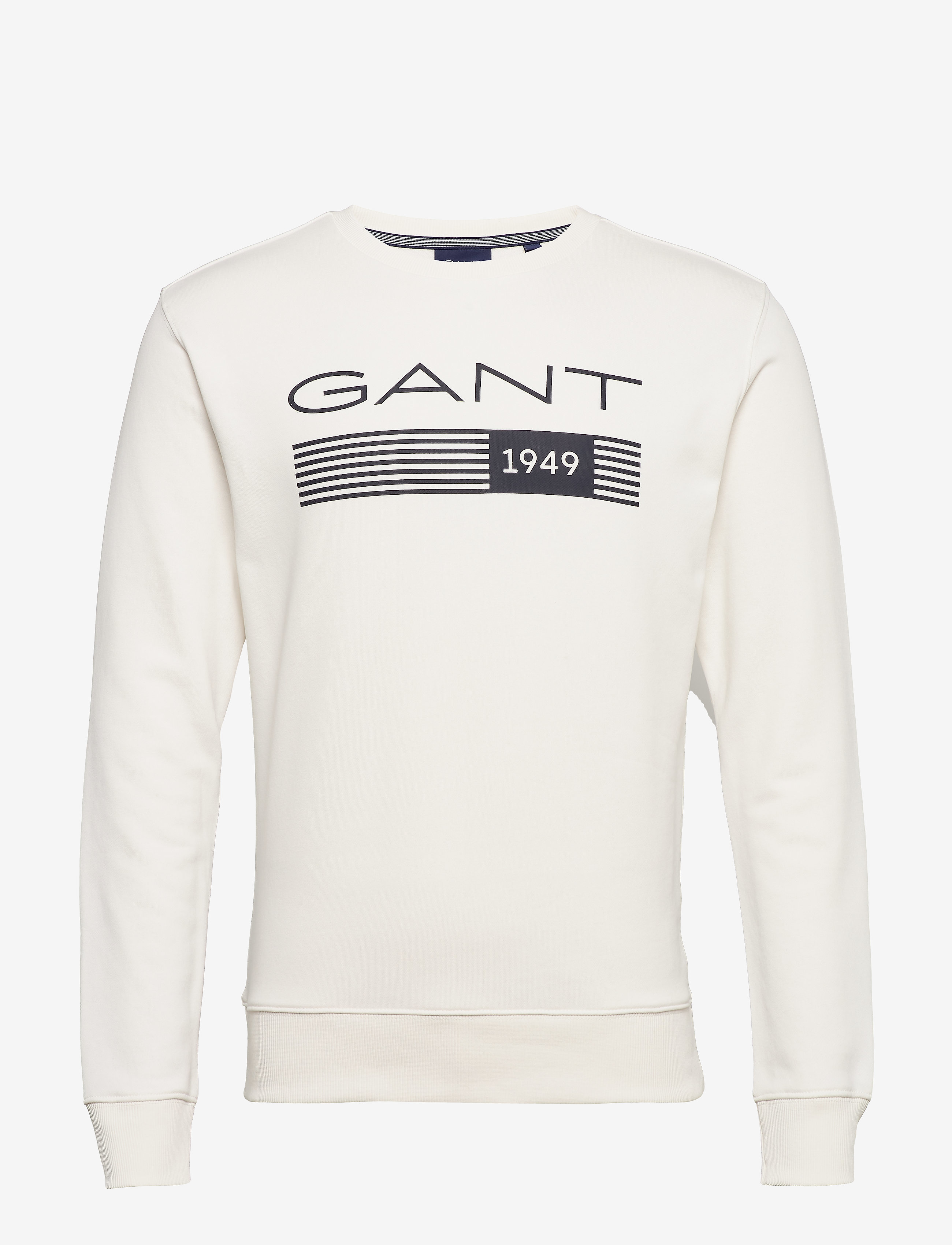 GANT - D1. 13 STRIPES C-NECK SWEAT - eggshell - 0