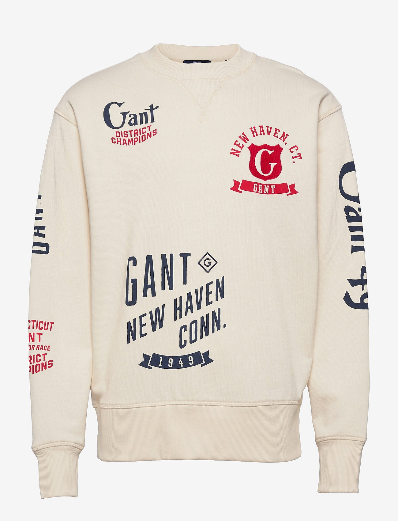 D2. MULTI PRINTED SWEAT - CREAM