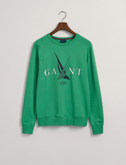 GANT - SAIL C-NECK - sweatshirts - mid green - 2