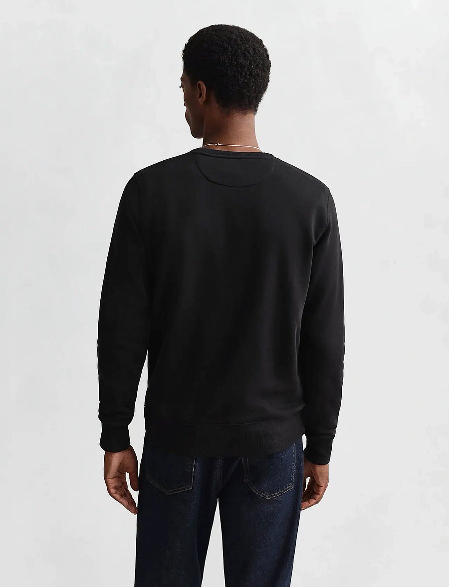 Gant - REG SHIELD C-NECK SWEAT - shoppa efter tillfälle - black - 2