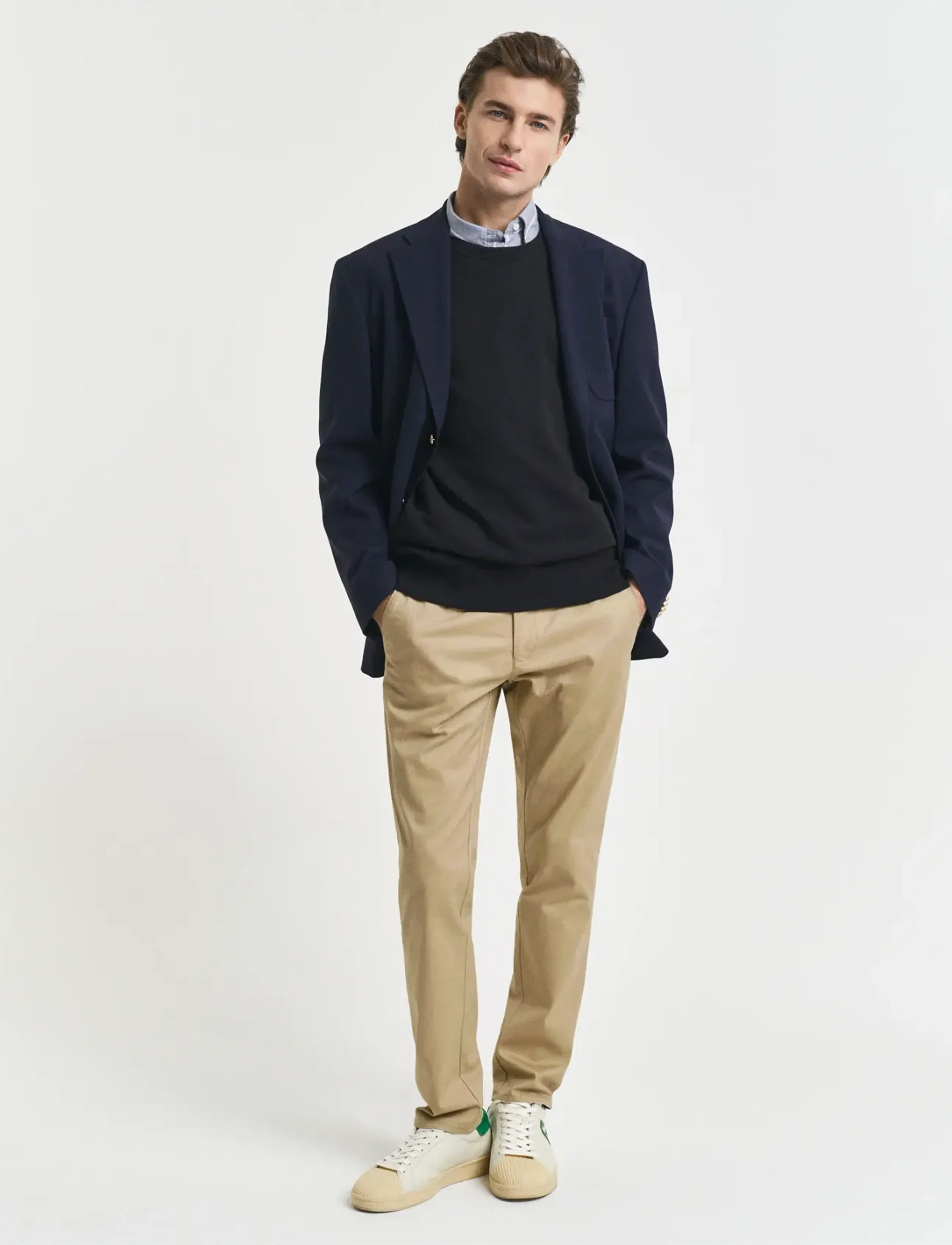 Gant Sweatshirt marinblå / mörkröd / svart herr – bild 9