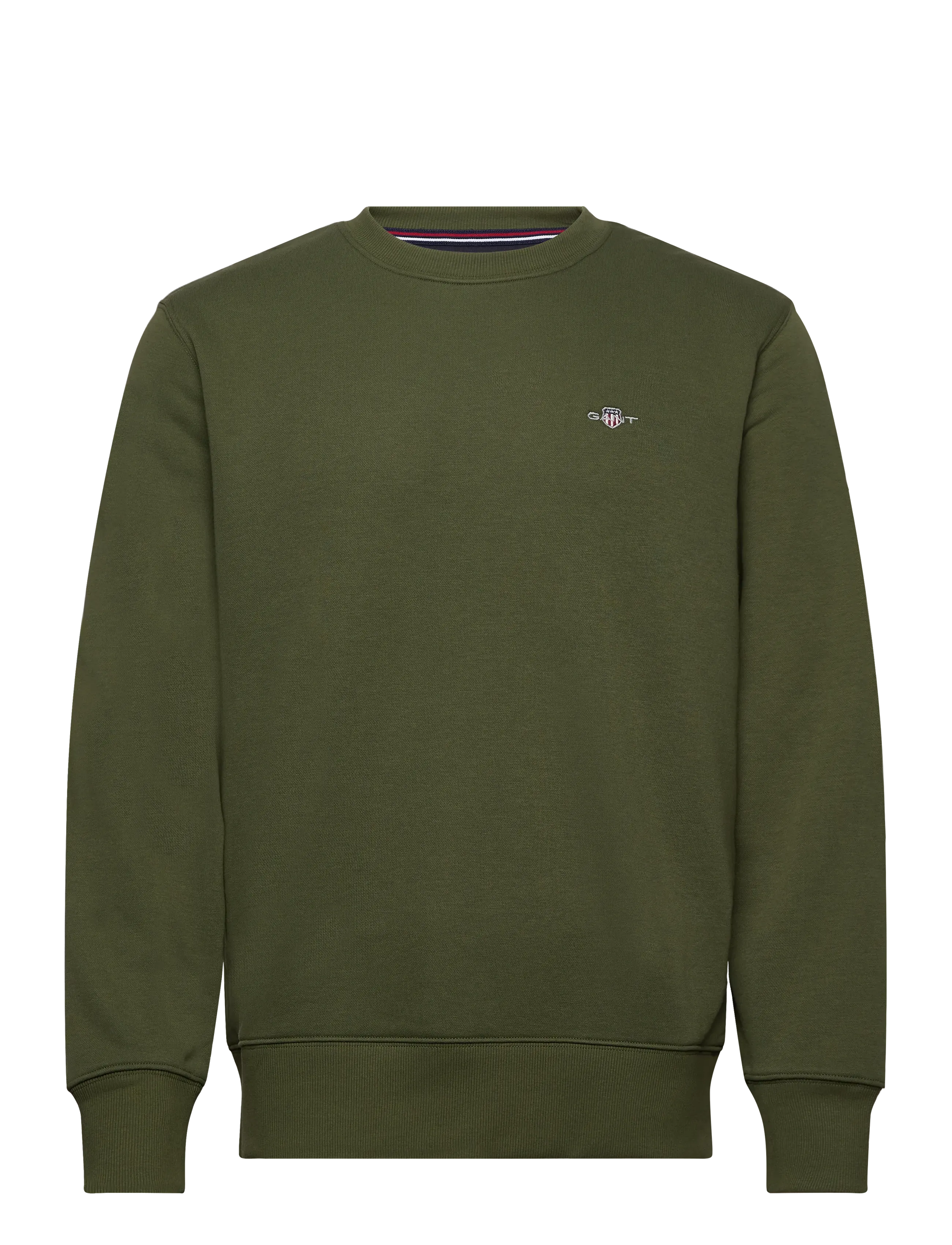 Gant REG SHIELD C-NECK SWEAT - Gant - COUNTRY GREEN / khaki/green