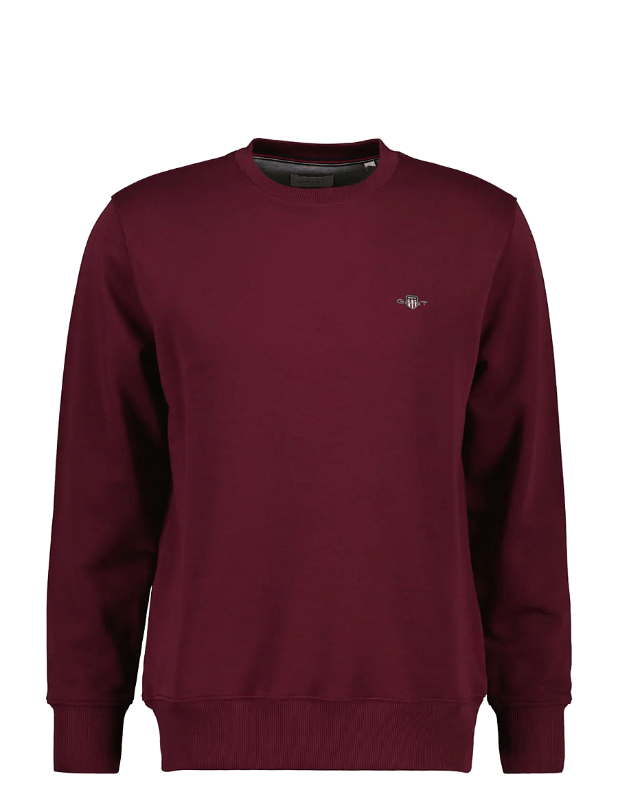 Gant - REG SHIELD C-NECK SWEAT - shop by occasion - deep grape wine - 0