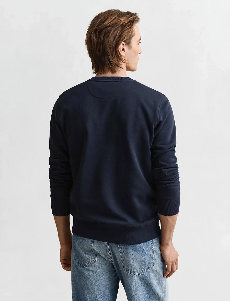 Gant - REG SHIELD C-NECK SWEAT - shop efter anledning - evening blue - 2