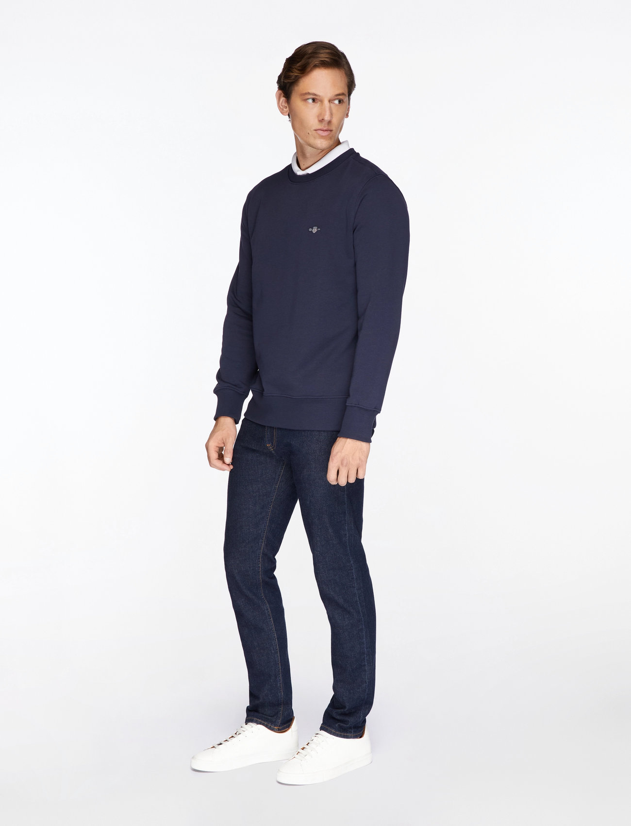 GANT - REG SHIELD C-NECK SWEAT - nach anlass kaufen - evening blue - 4