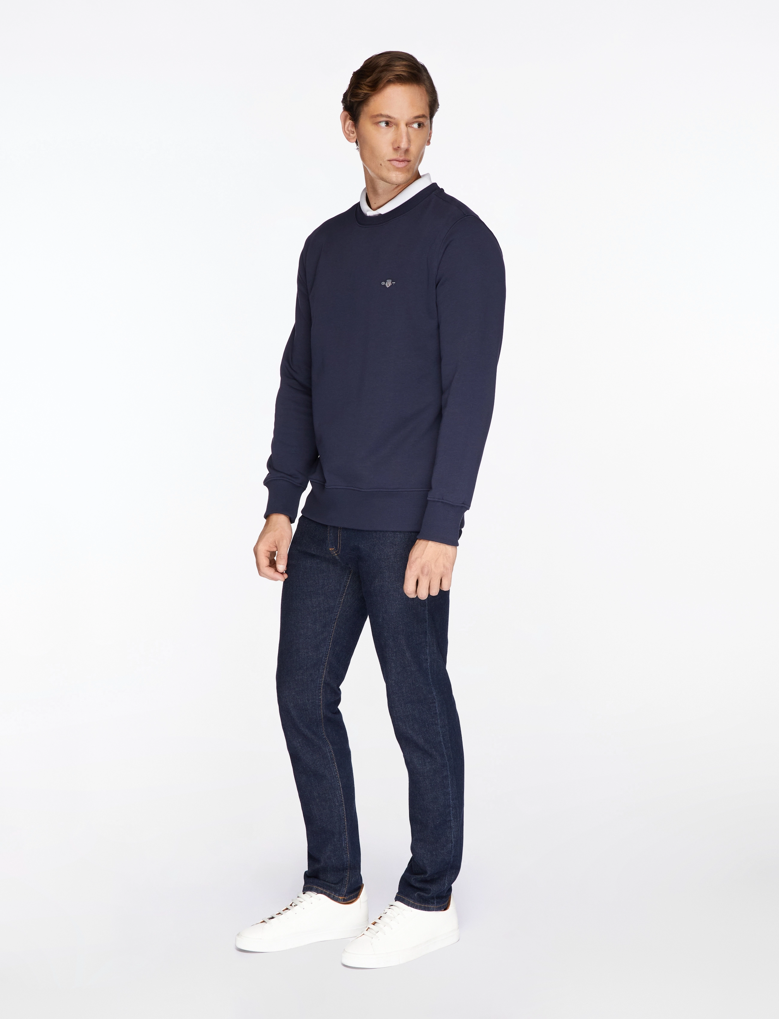 Gant - REG SHIELD C-NECK SWEAT - osta olukorra järgi - evening blue - 4
