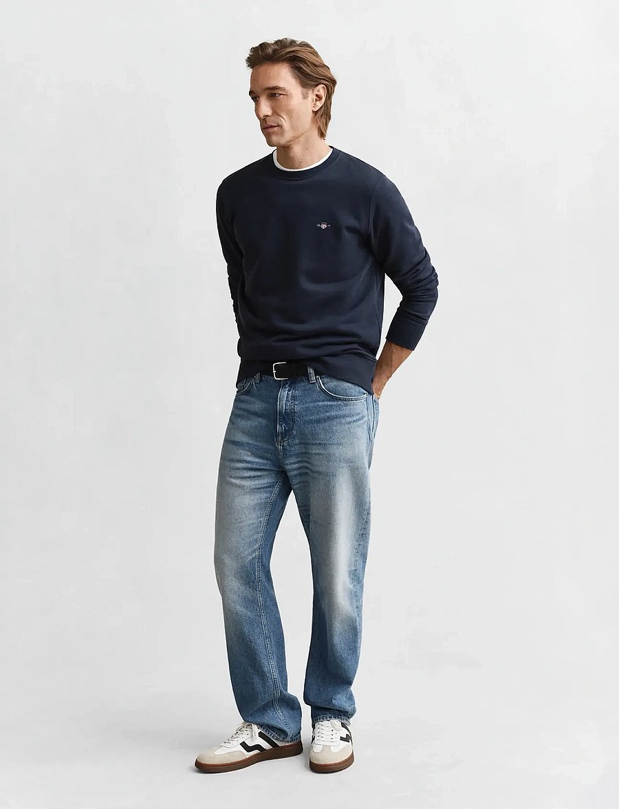 Gant - REG SHIELD C-NECK SWEAT - shop efter anledning - evening blue - 4