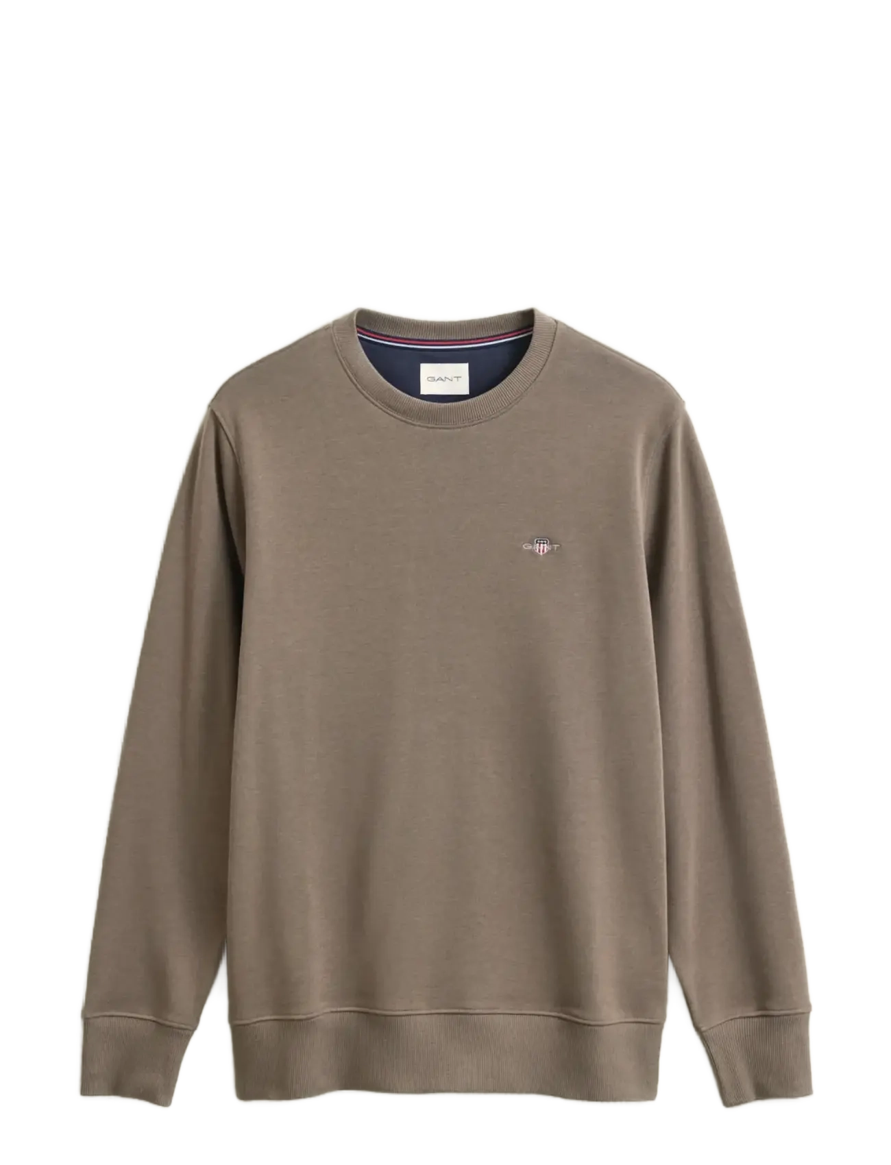 Gant REG SHIELD C-NECK SWEAT - Preppy - FADED TAUPE / brown