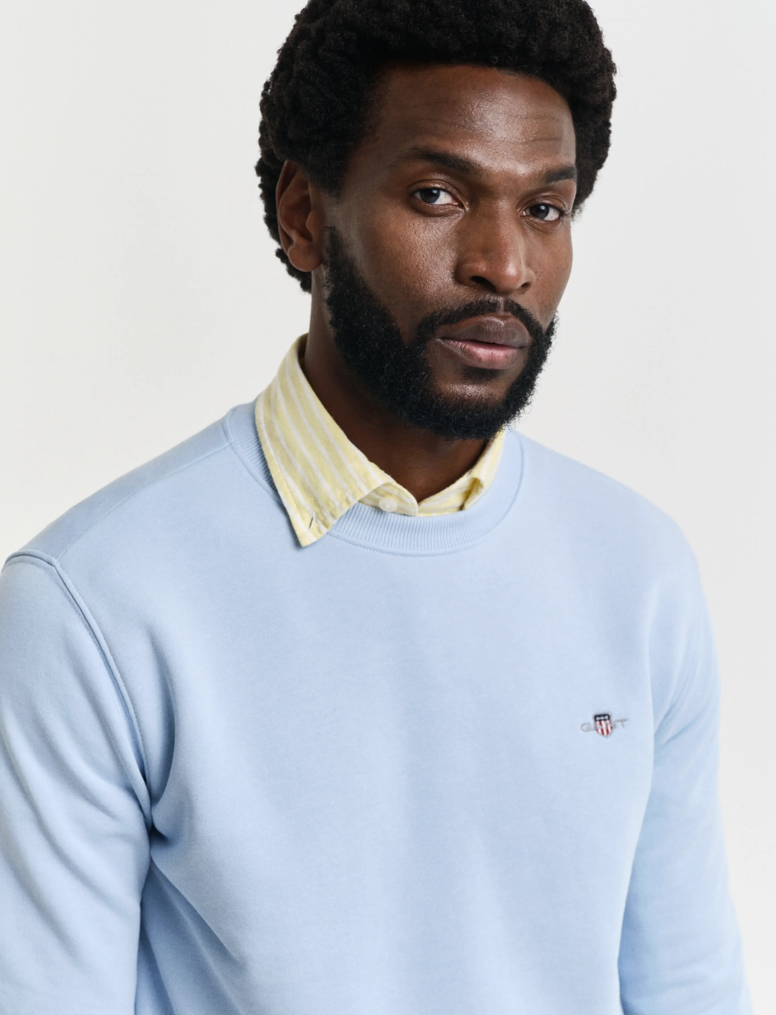 Gant - REG SHIELD C-NECK SWEAT - shoppa efter tillfälle - fresh blue - 4