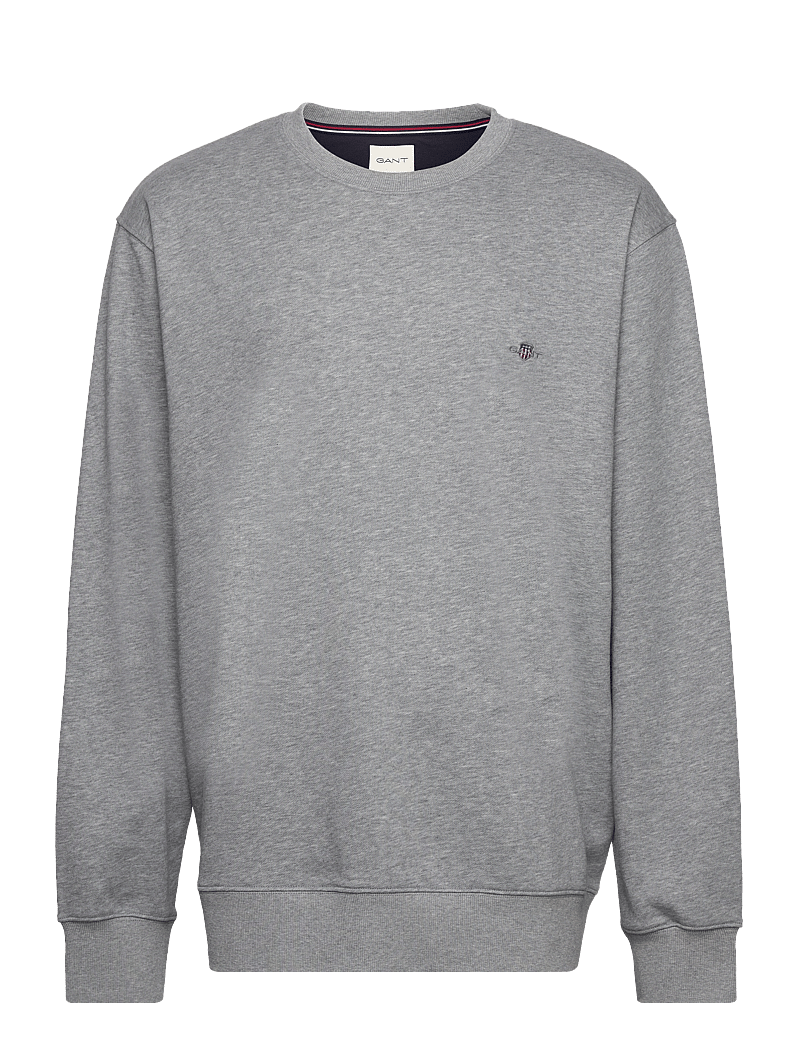 GANT - REG SHIELD C-NECK SWEAT - shoppa efter tillfälle - grey melange - 1