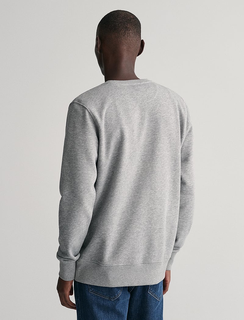 GANT - REG SHIELD C-NECK SWEAT - shoppa efter tillfälle - grey melange - 3