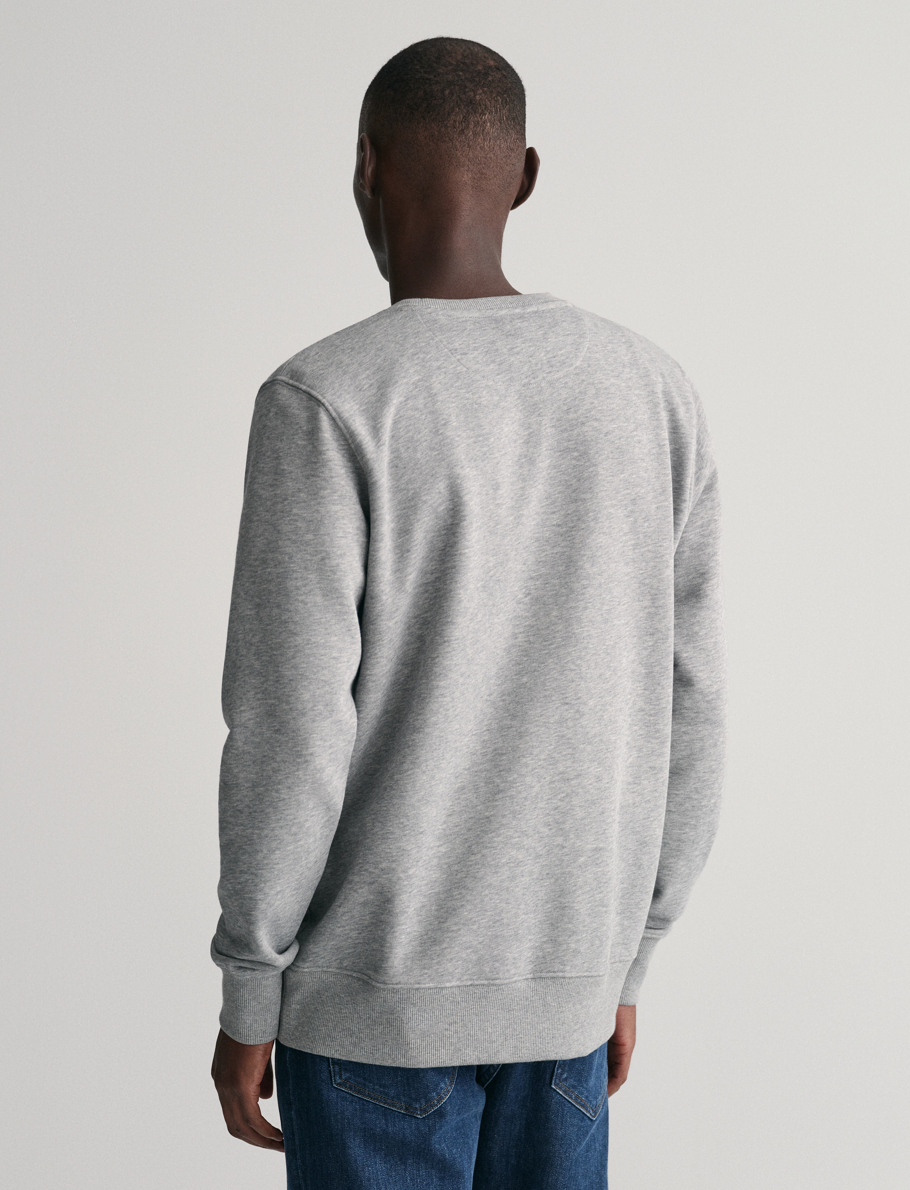 Gant - REG SHIELD C-NECK SWEAT - shop efter anledning - grey melange - 3