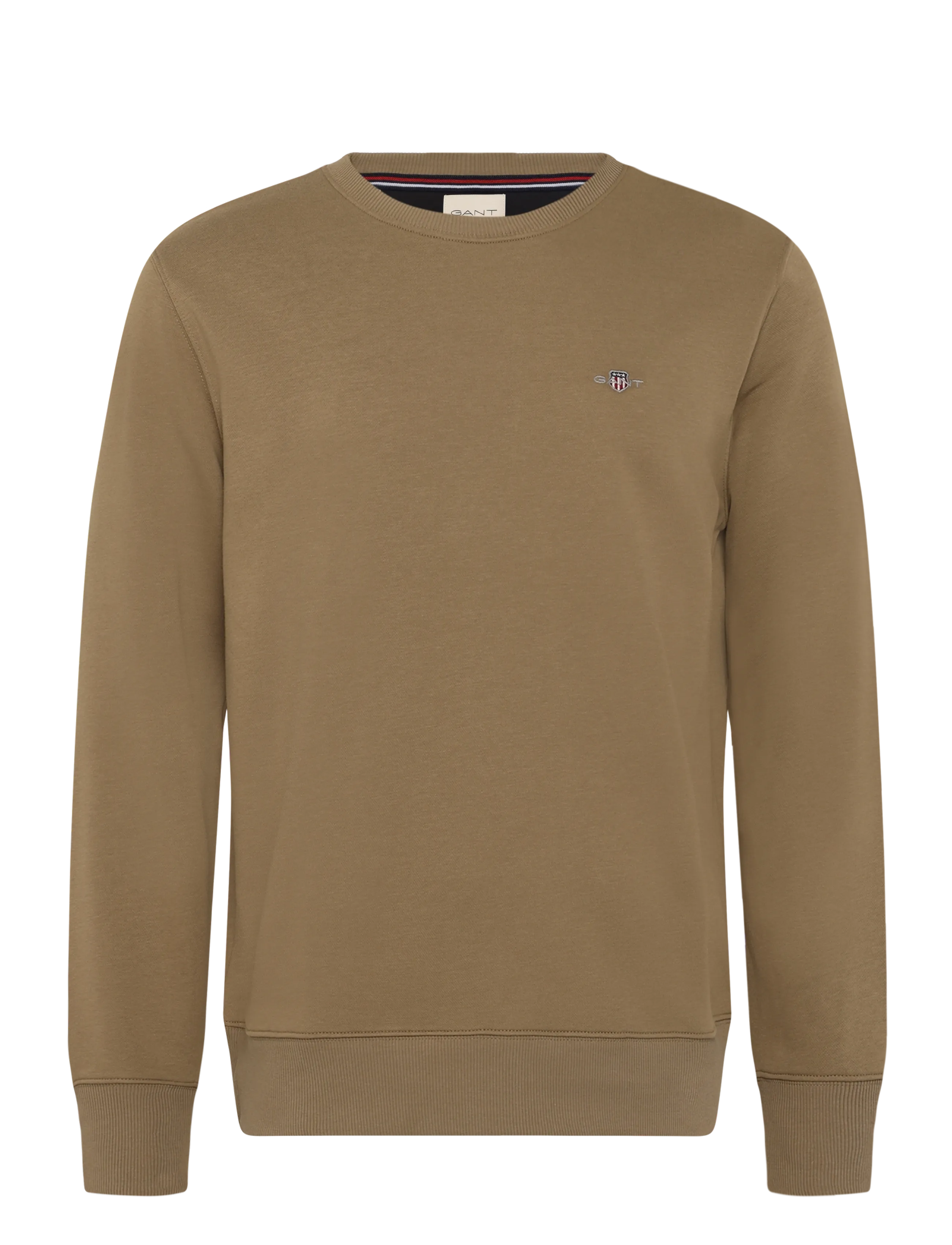 Gant REG SHIELD C-NECK SWEAT - Gant - LIGHT TAUPE / beige