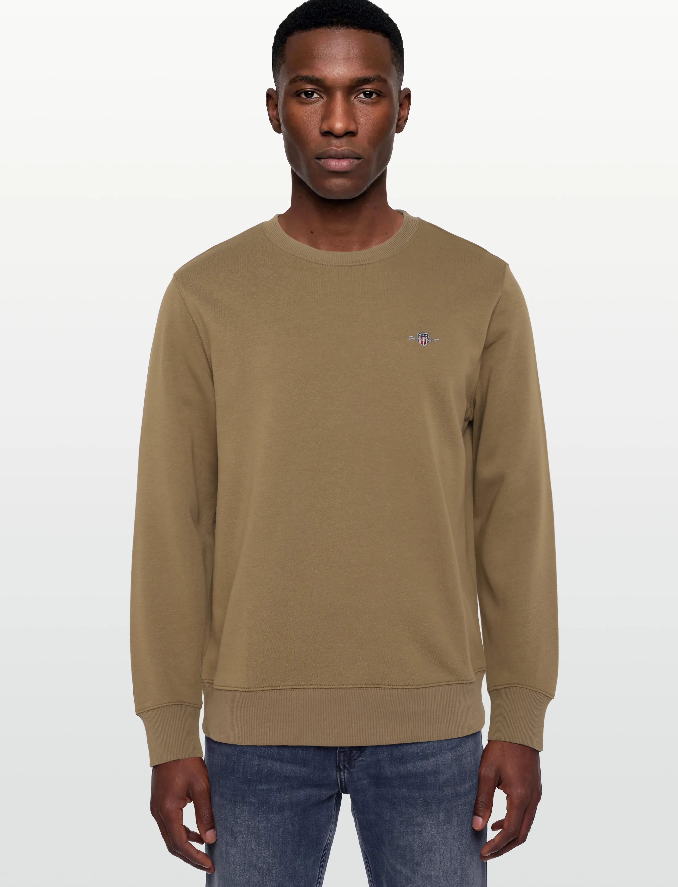 Gant - REG SHIELD C-NECK SWEAT - shop by occasion - light taupe - 3