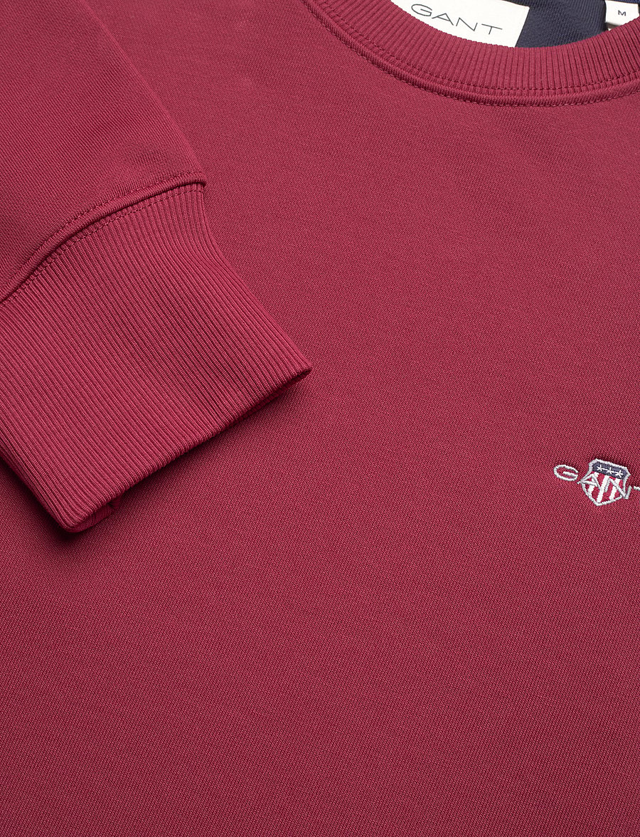 Gant - REG SHIELD C-NECK SWEAT - dressipluusid - plumped red - 2