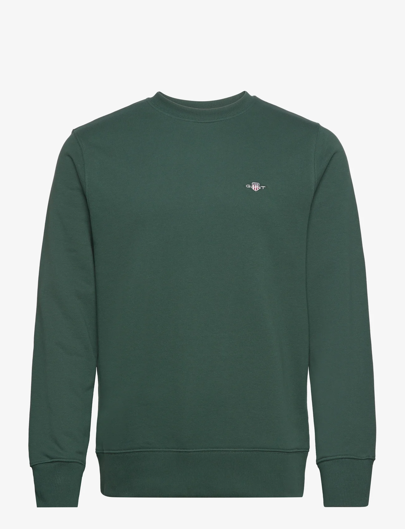 GANT - REG SHIELD C-NECK SWEAT - sweatshirts - tartan green - 0