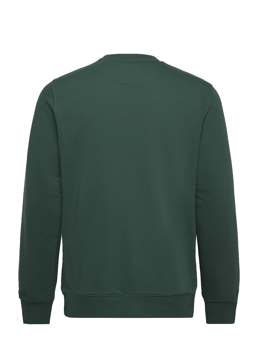 Gant - REG SHIELD C-NECK SWEAT - dressipluusid - tartan green - 2