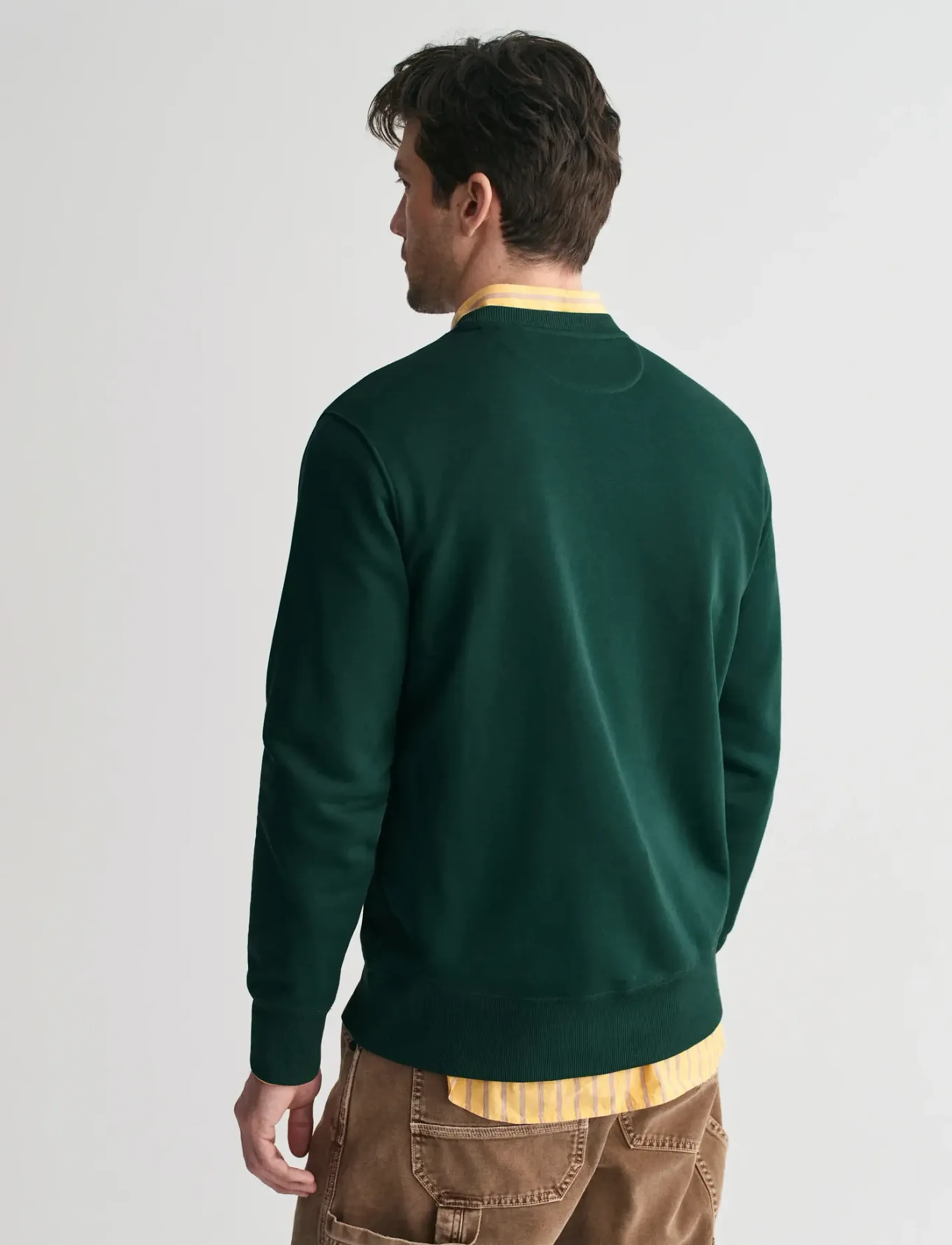 Gant - REG SHIELD C-NECK SWEAT - nach anlass kaufen - tartan green - 3