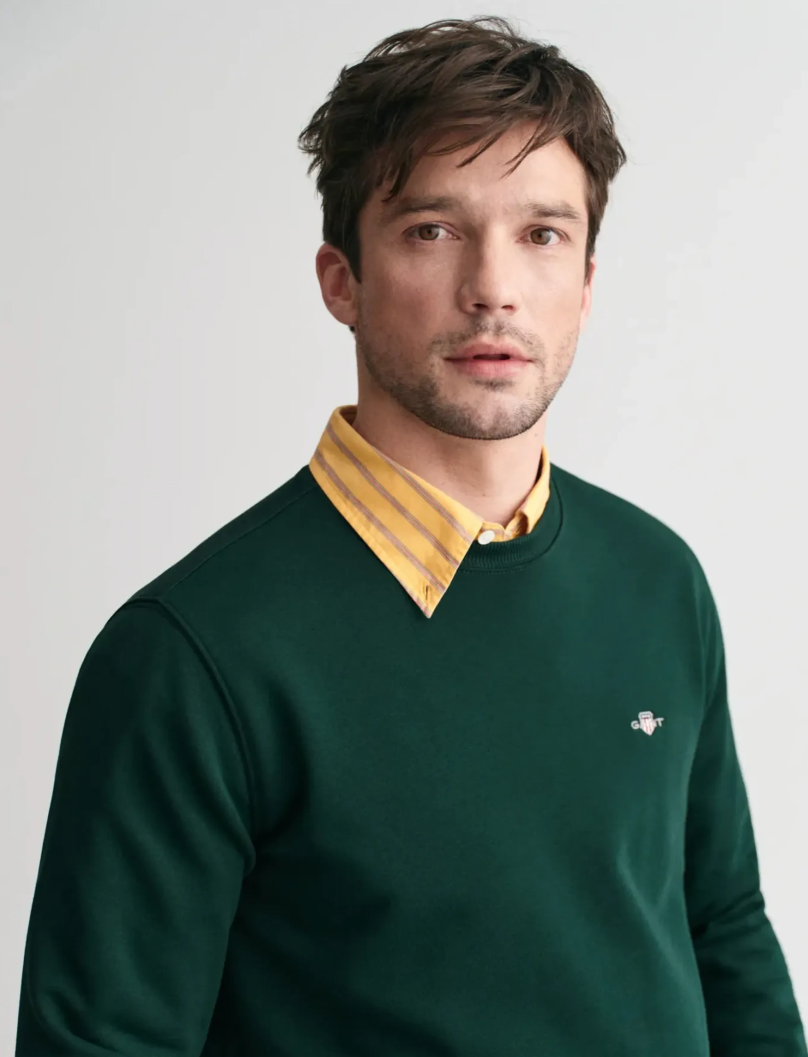 Gant - REG SHIELD C-NECK SWEAT - nach anlass kaufen - tartan green - 4