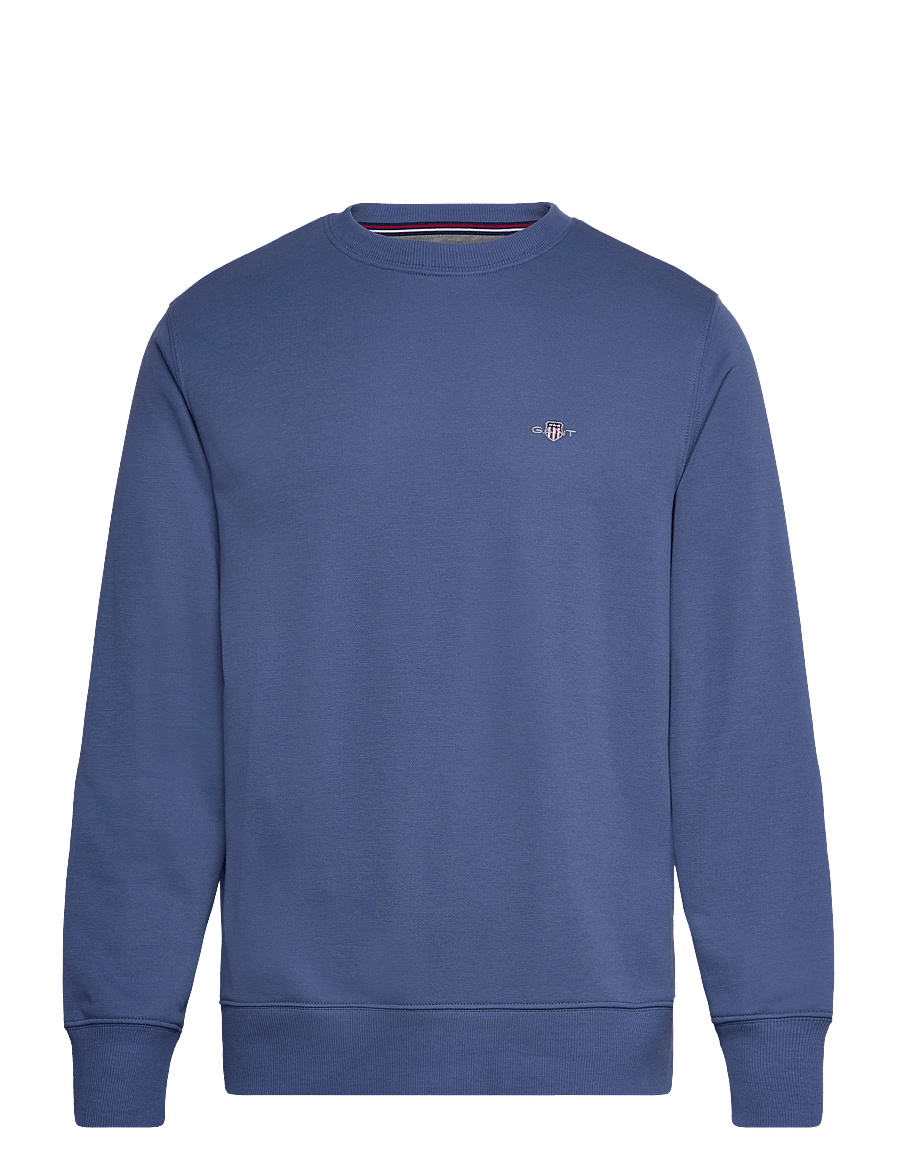 Gant - REG SHIELD C-NECK SWEAT - shoppa efter tillfälle - vintage blue - 0
