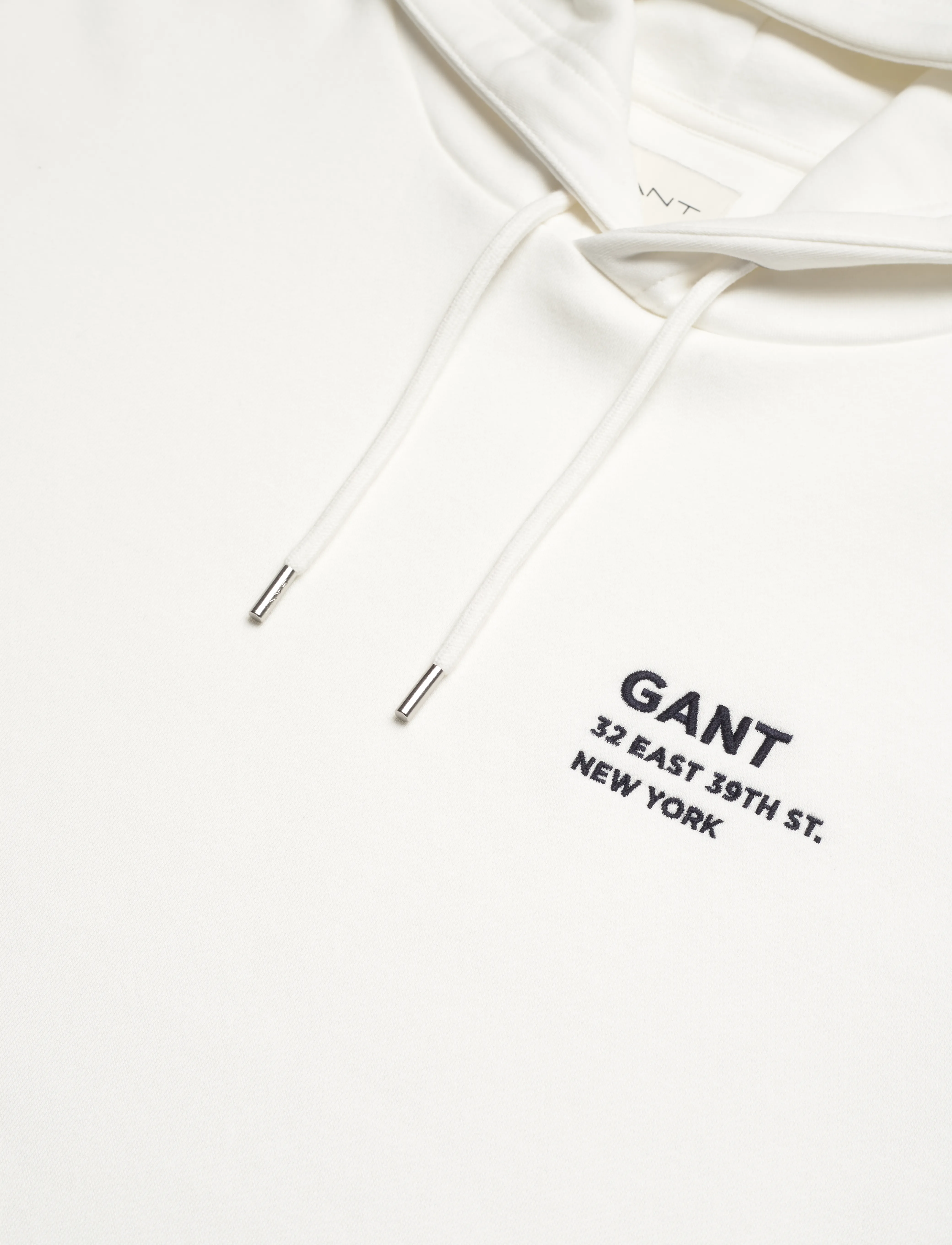 GANT - SMALL LOGO HOODIE - eggshell - 2