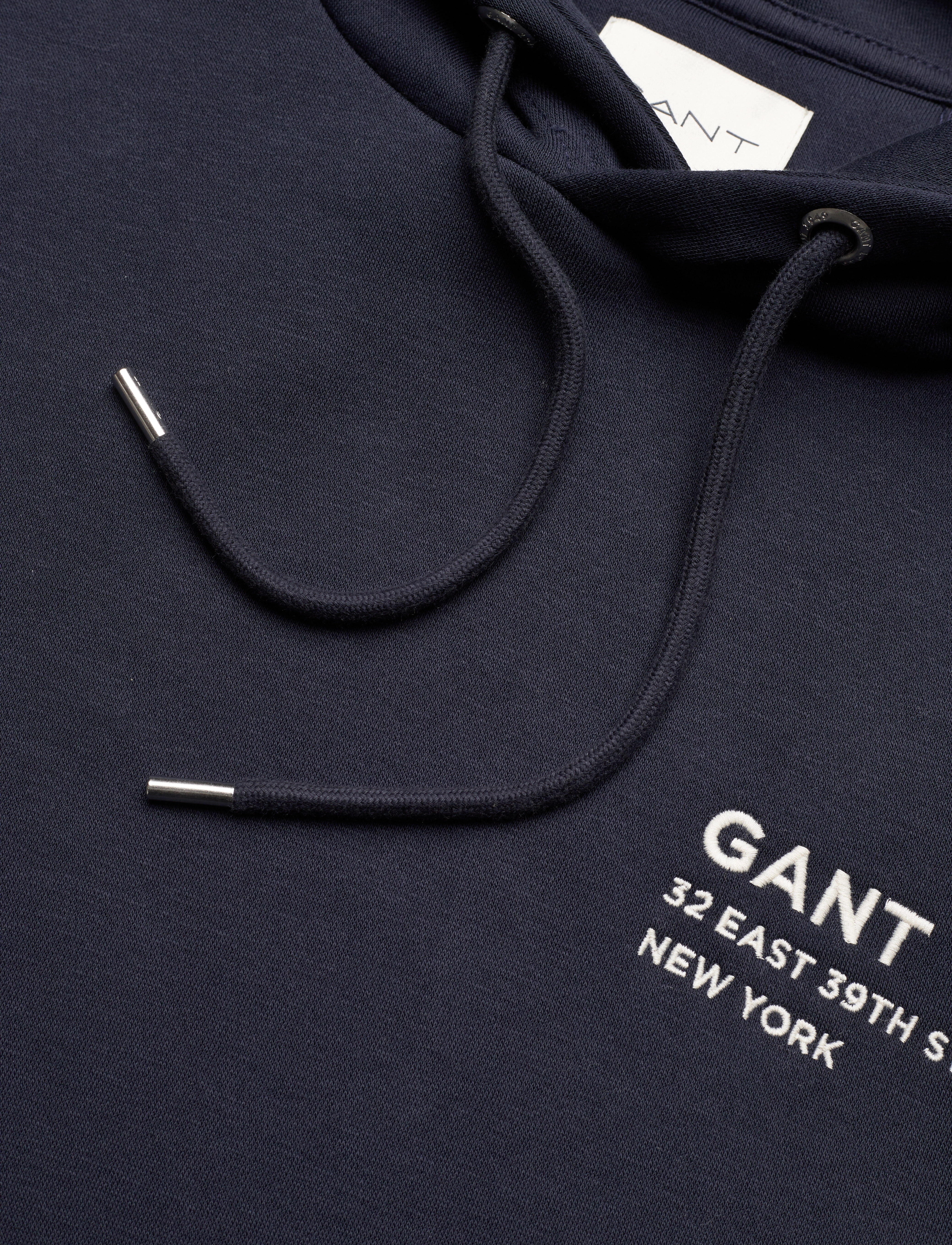 GANT - SMALL LOGO HOODIE - evening blue - 2