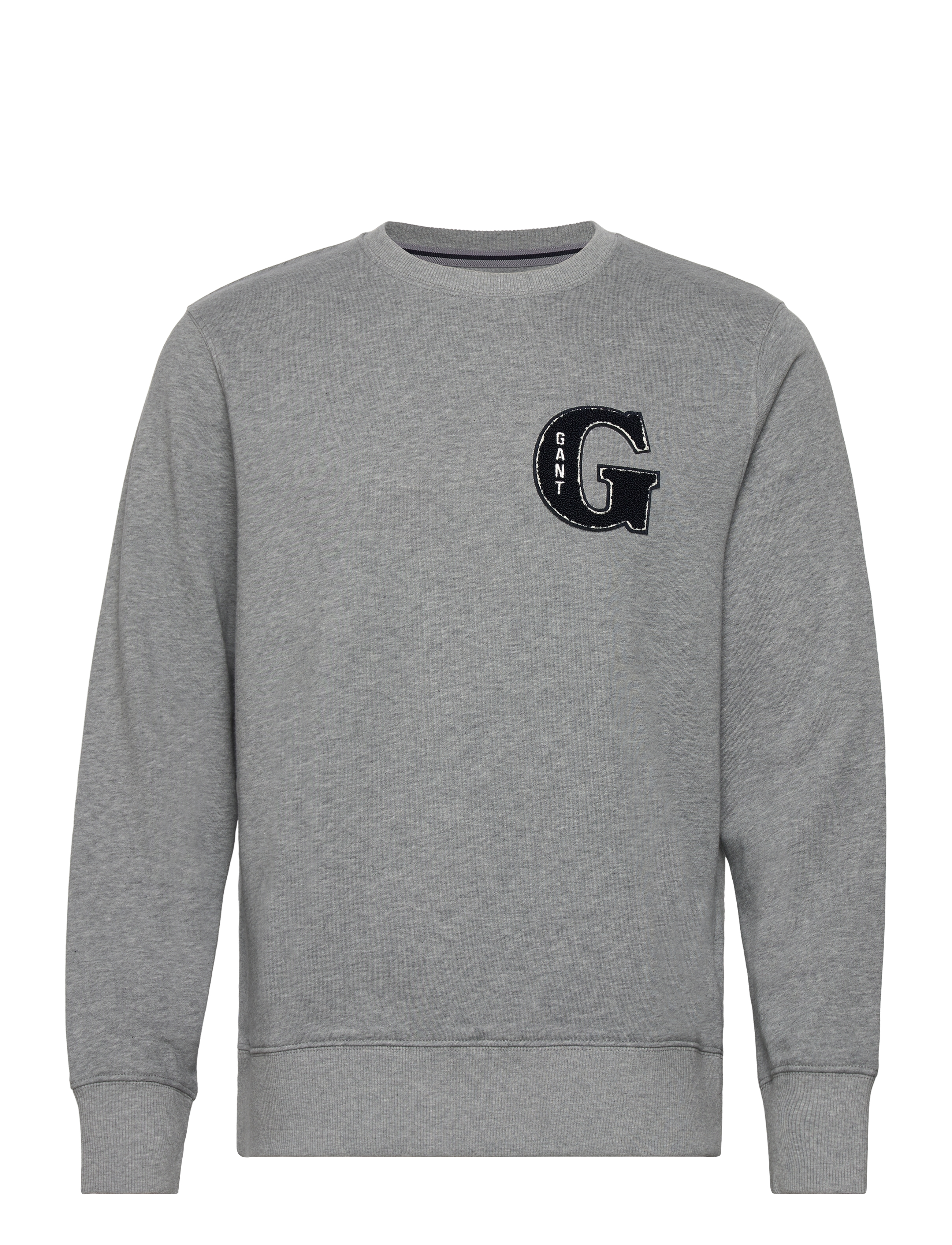 GANT - G GRAPHIC C-NECK - grey melange - 1