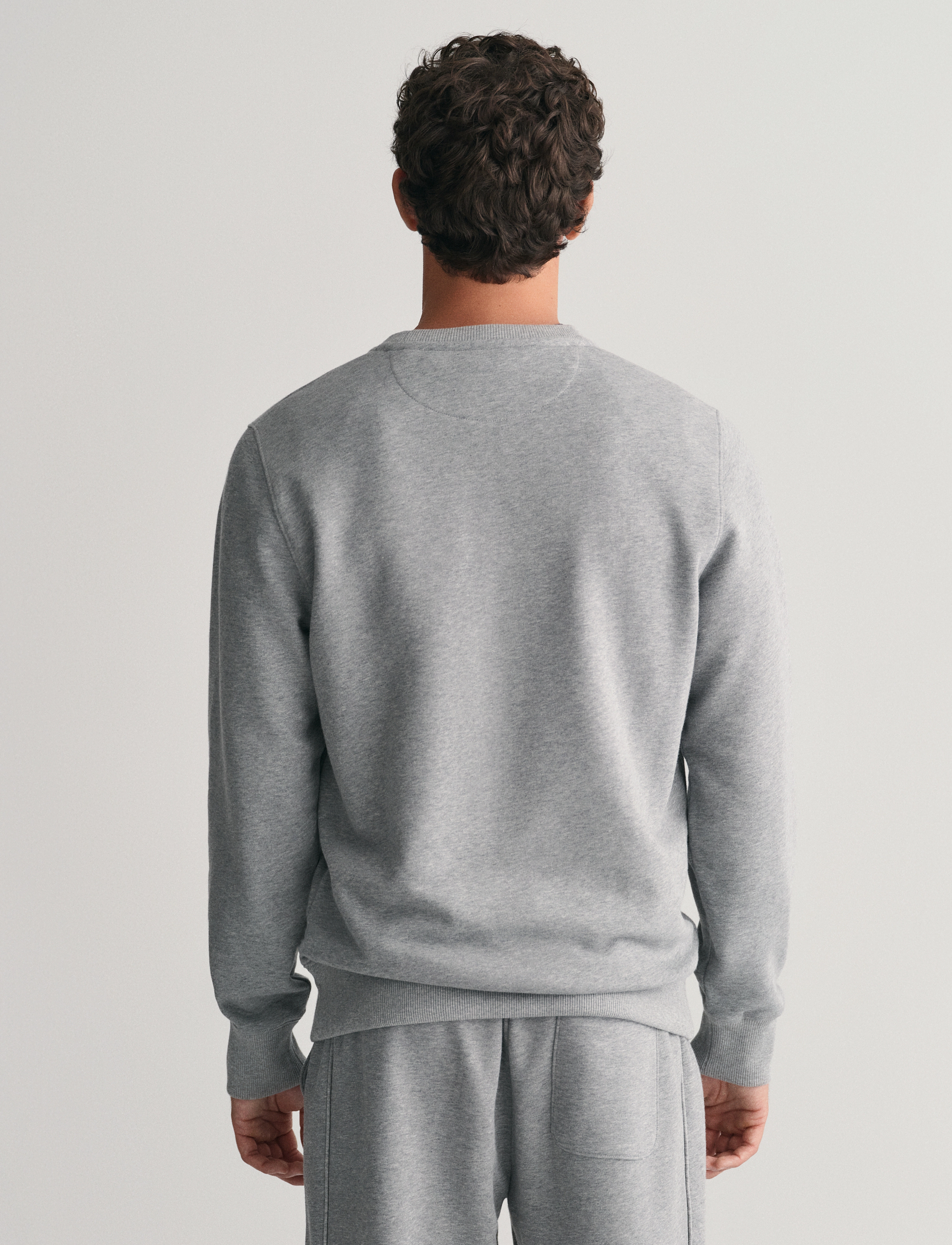 GANT - G GRAPHIC C-NECK - grey melange - 3